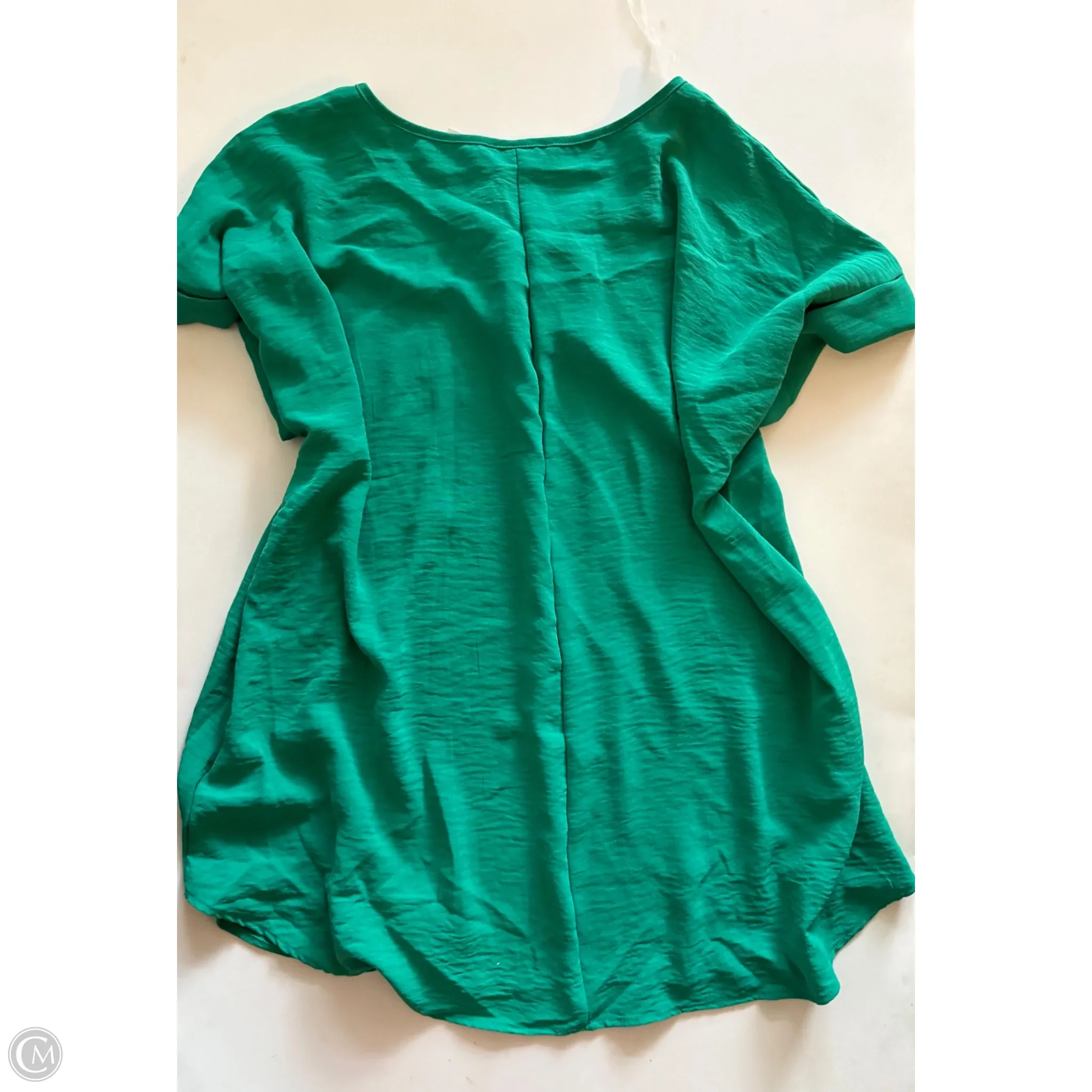 Blouse Short Sleeve By Entro In Green, Size: 1x - Image 2