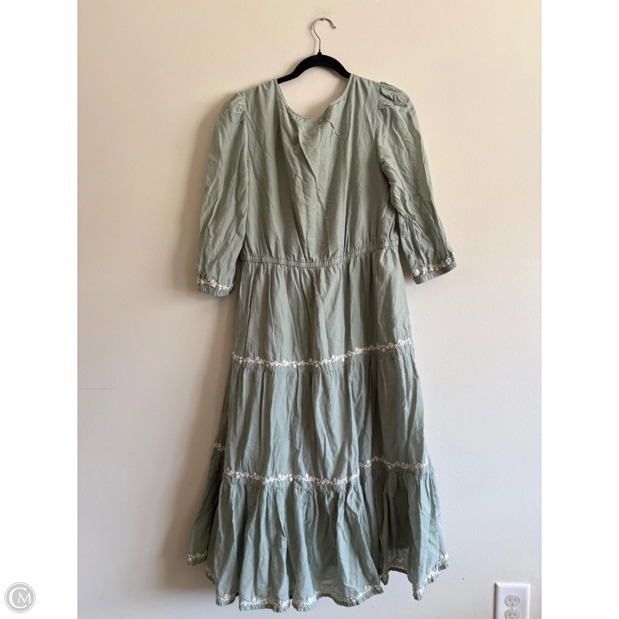 Dress Casual Maxi By Lucky Brand In Green, Size: L - Image 2