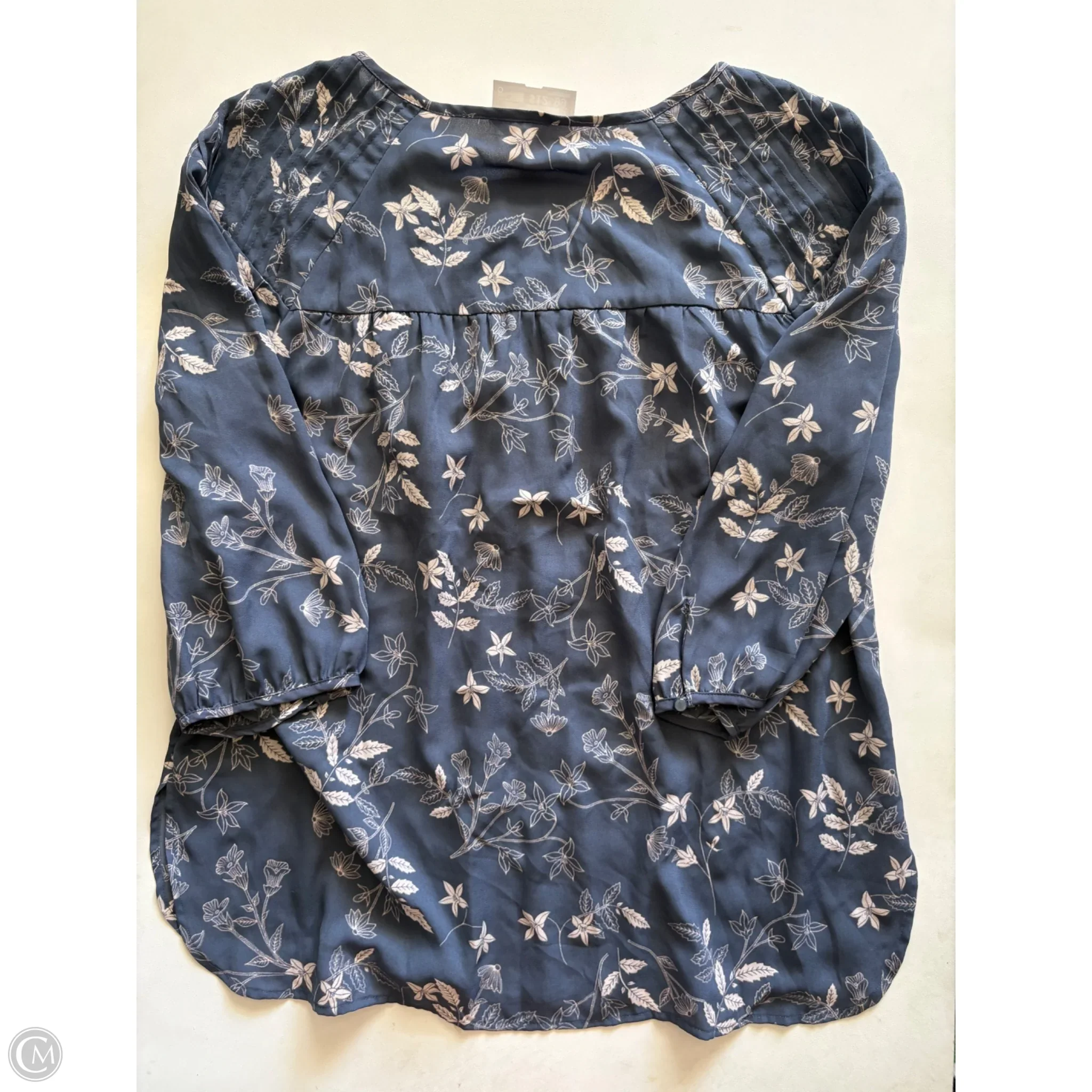 Blouse Long Sleeve By Lc Lauren Conrad In Grey, Size: Xl - Image 2