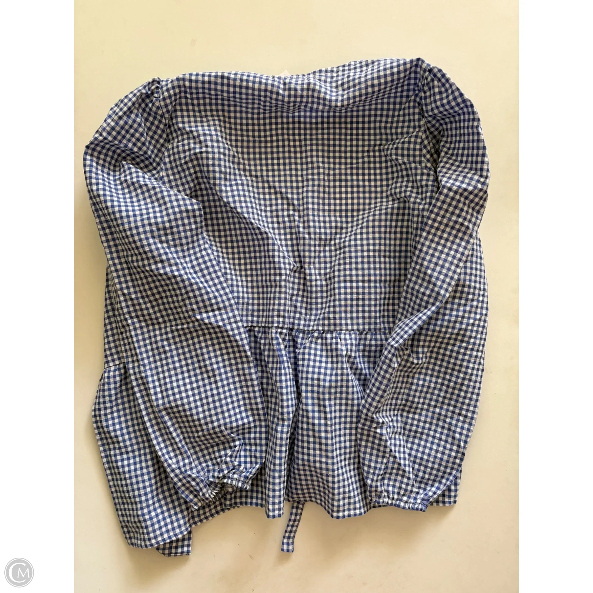 Top Long Sleeve By Prettygarden In Checkered Pattern, Size: S - Image 2
