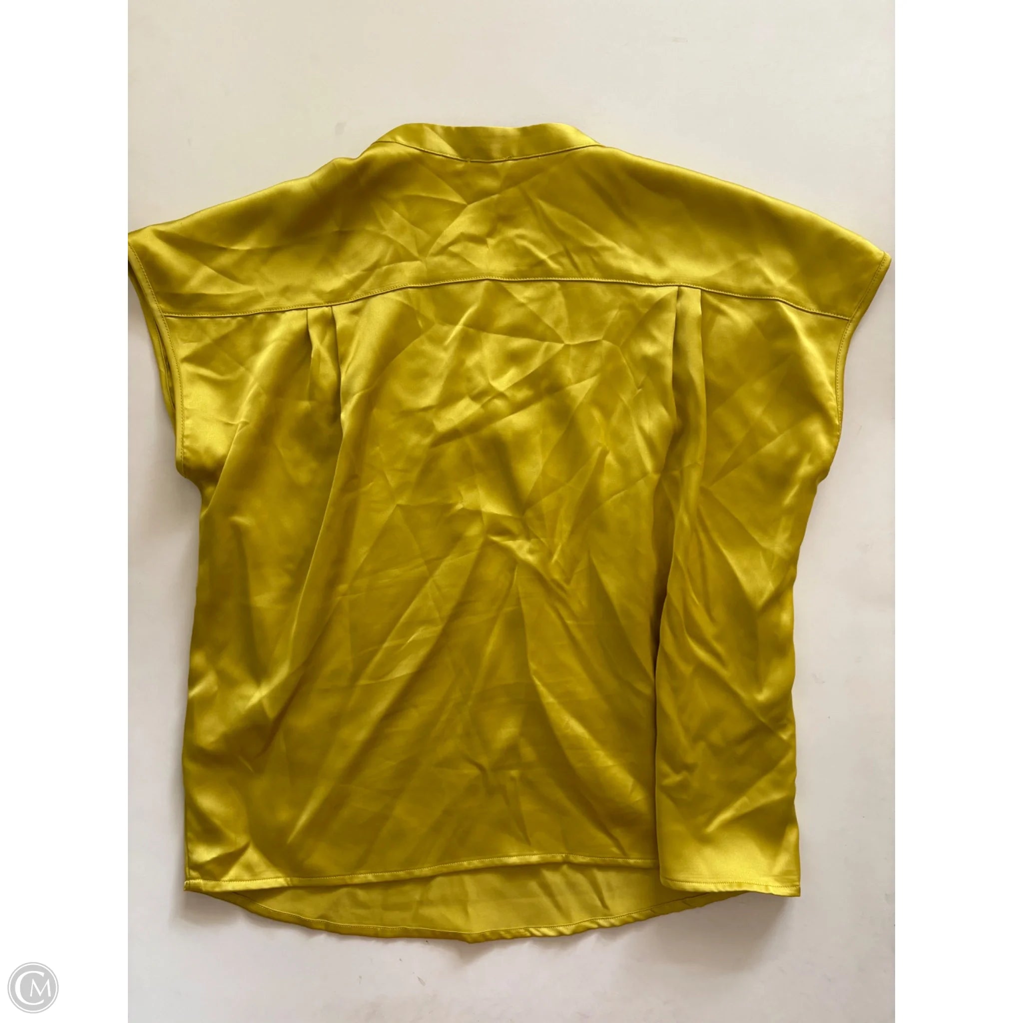 Blouse Sleeveless By Nicole Miller In Yellow, Size: S - Image 2