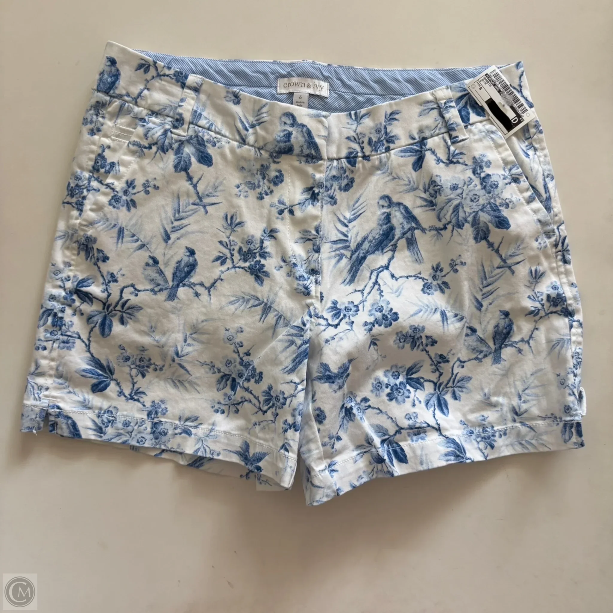 Shorts By Crown And Ivy In Blue, Size: 6 - Image 1