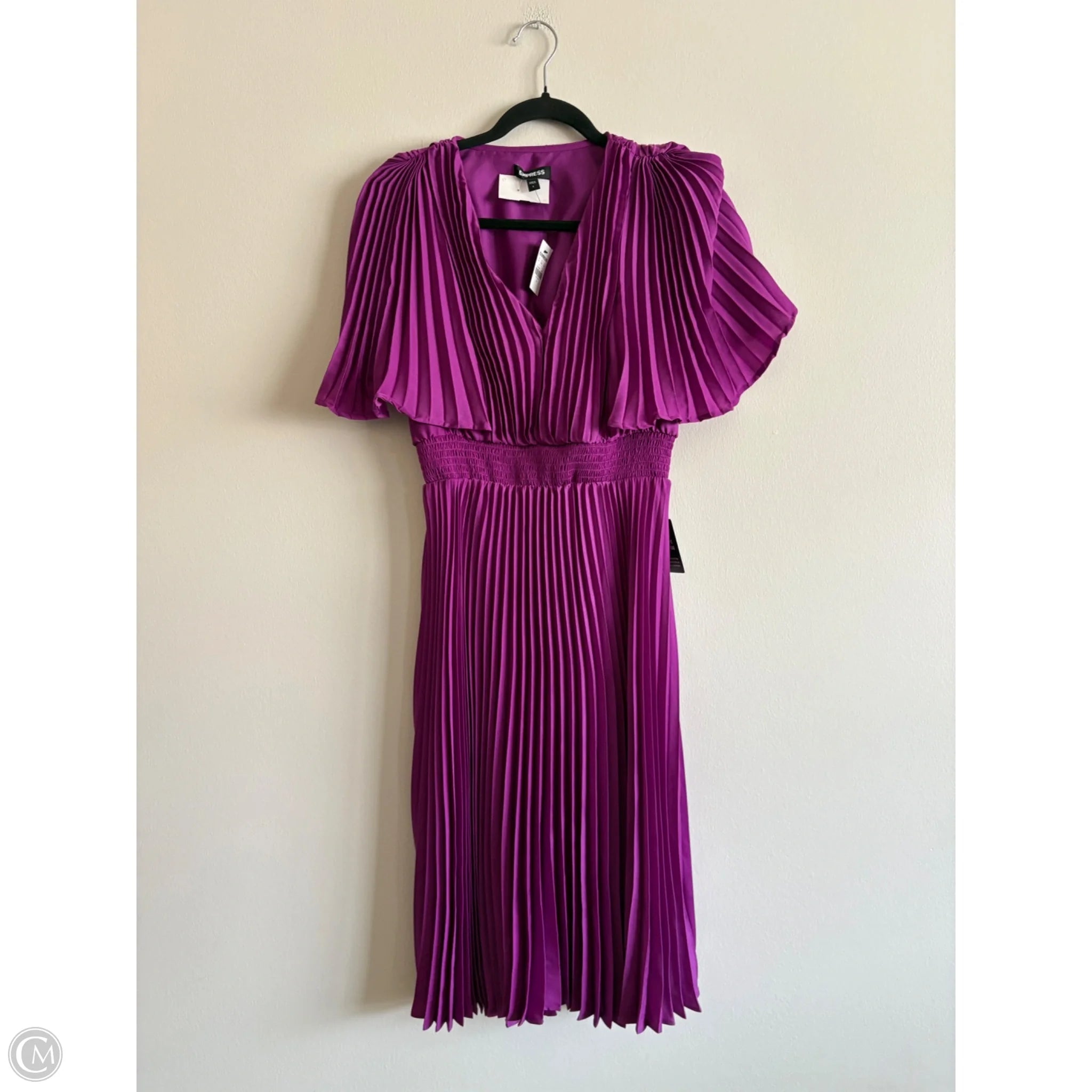 Dress Party Midi By Express In Purple, Size: S - Image 1