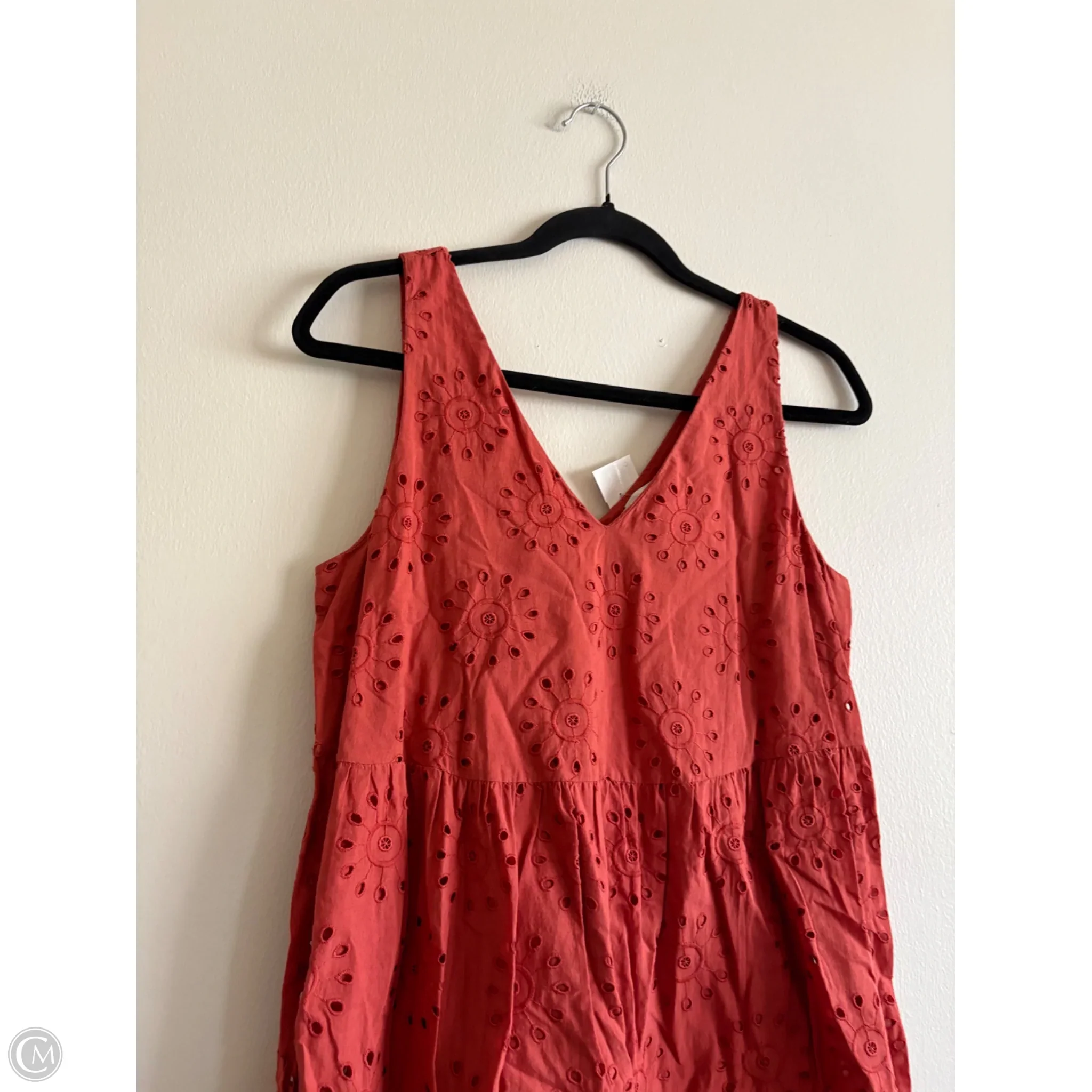 Dress Casual Midi By Loft In Orange, Size: Xs - Image 3