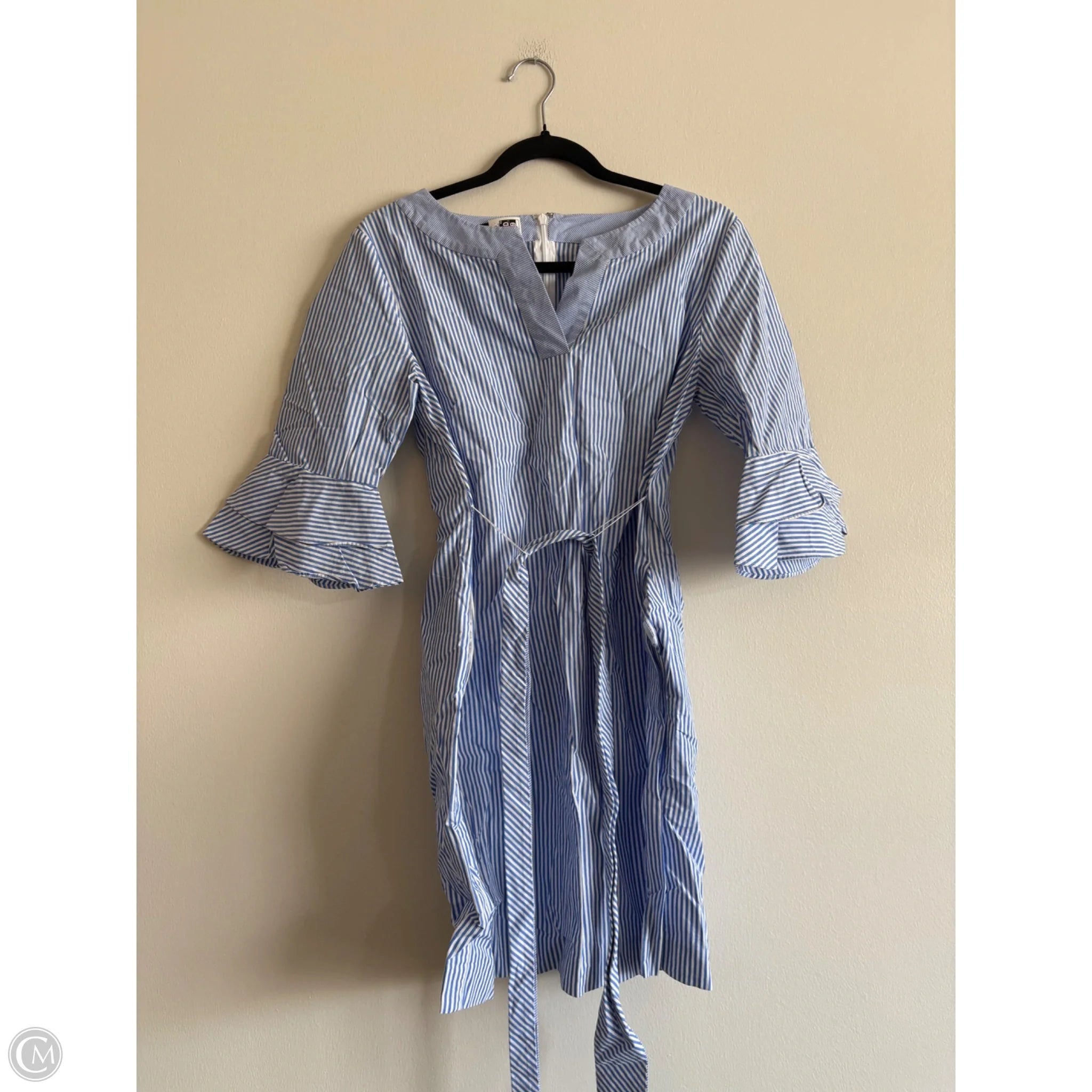 Dress Casual Midi By Talbots In Striped Pattern, Size: 6p - Image 1