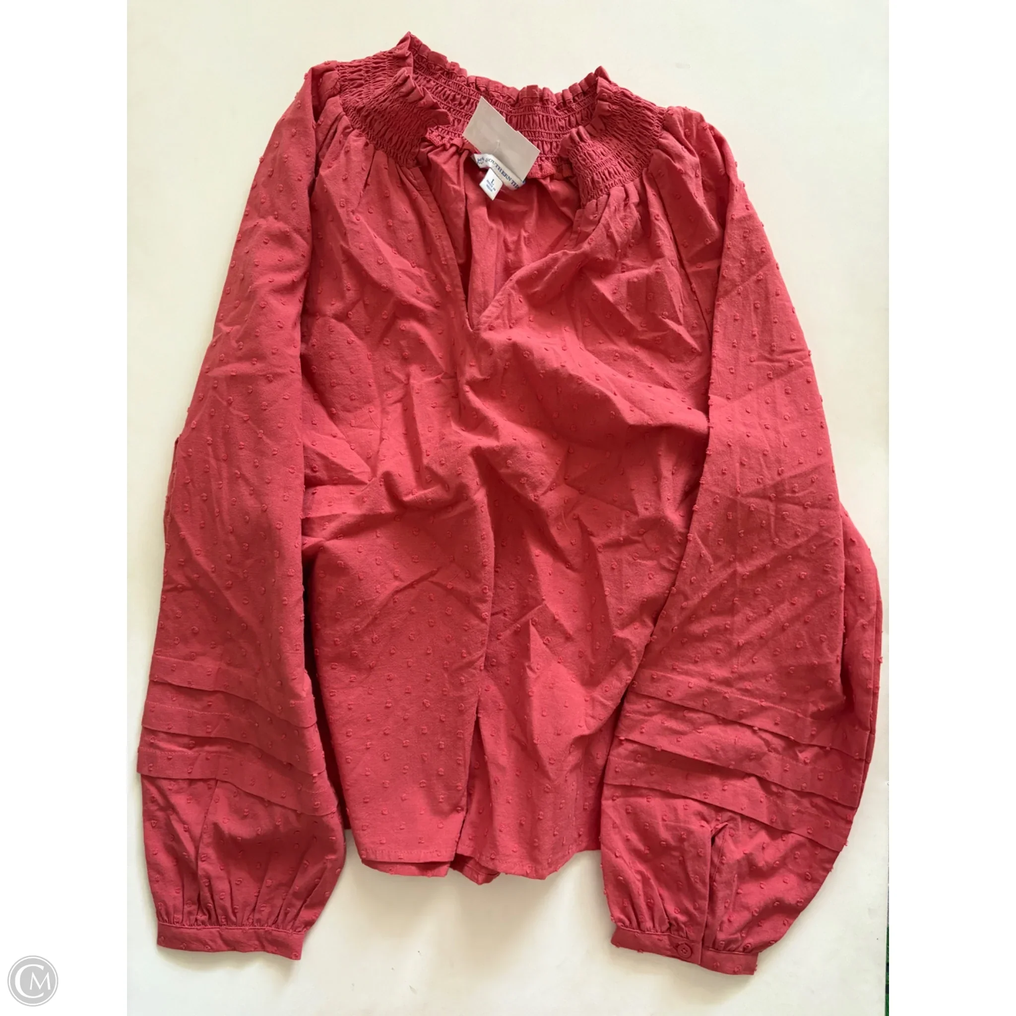 Top Long Sleeve By Southern Tide In Orange, Size: L - Image 1