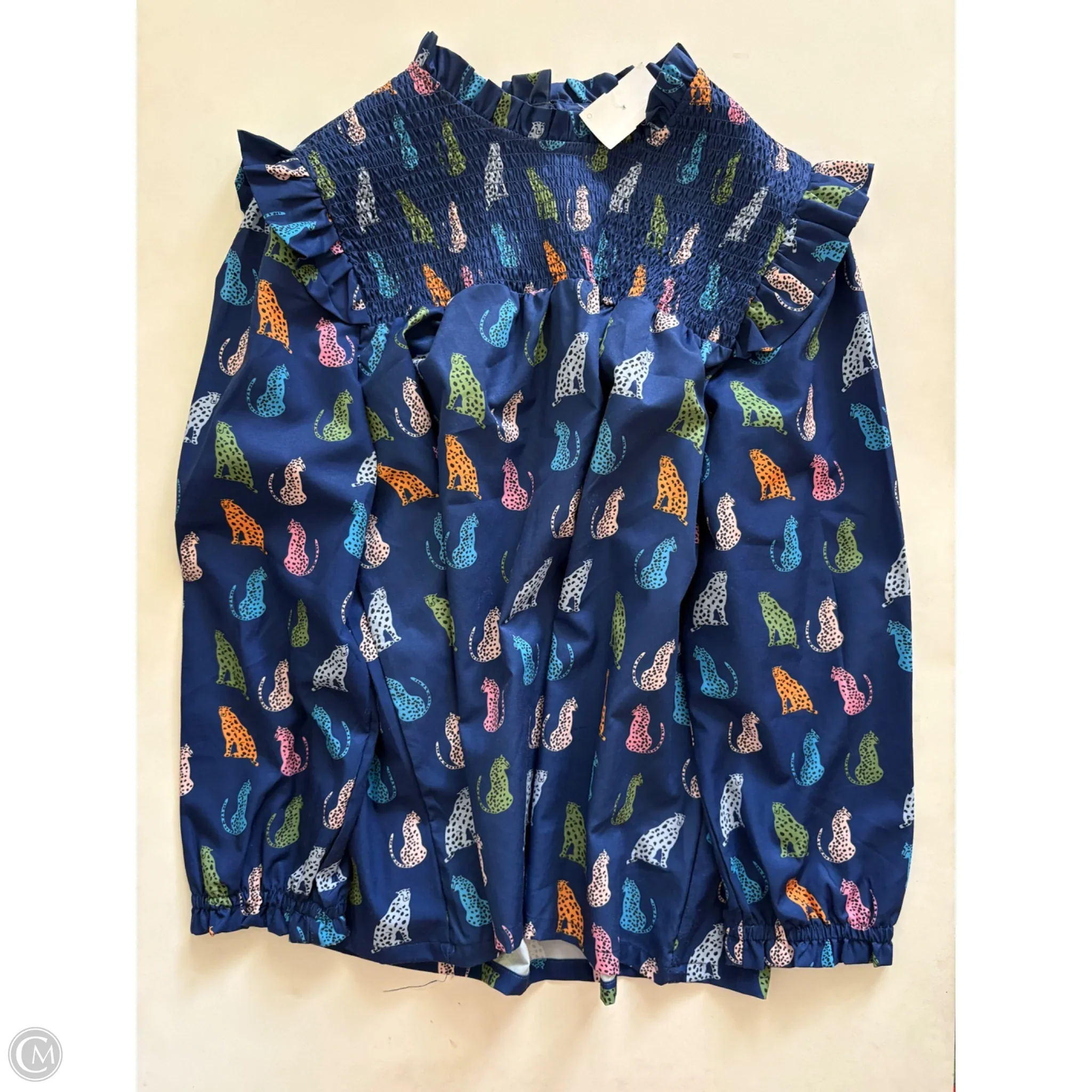 Top Long Sleeve By Michelle Mcdowell In Animal Print, Size: L - Image 1