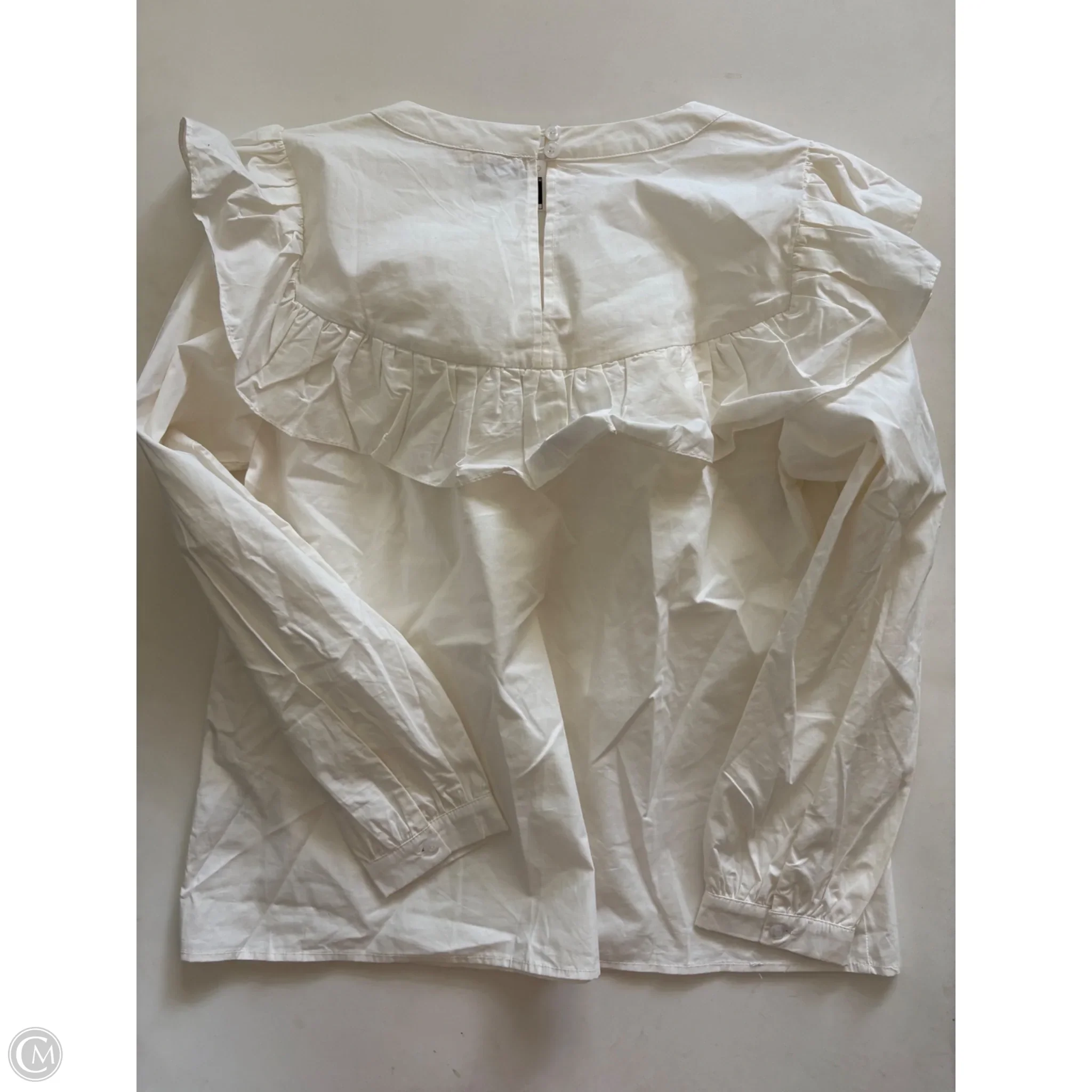 Top Long Sleeve By Jodifl In White, Size: M - Image 2