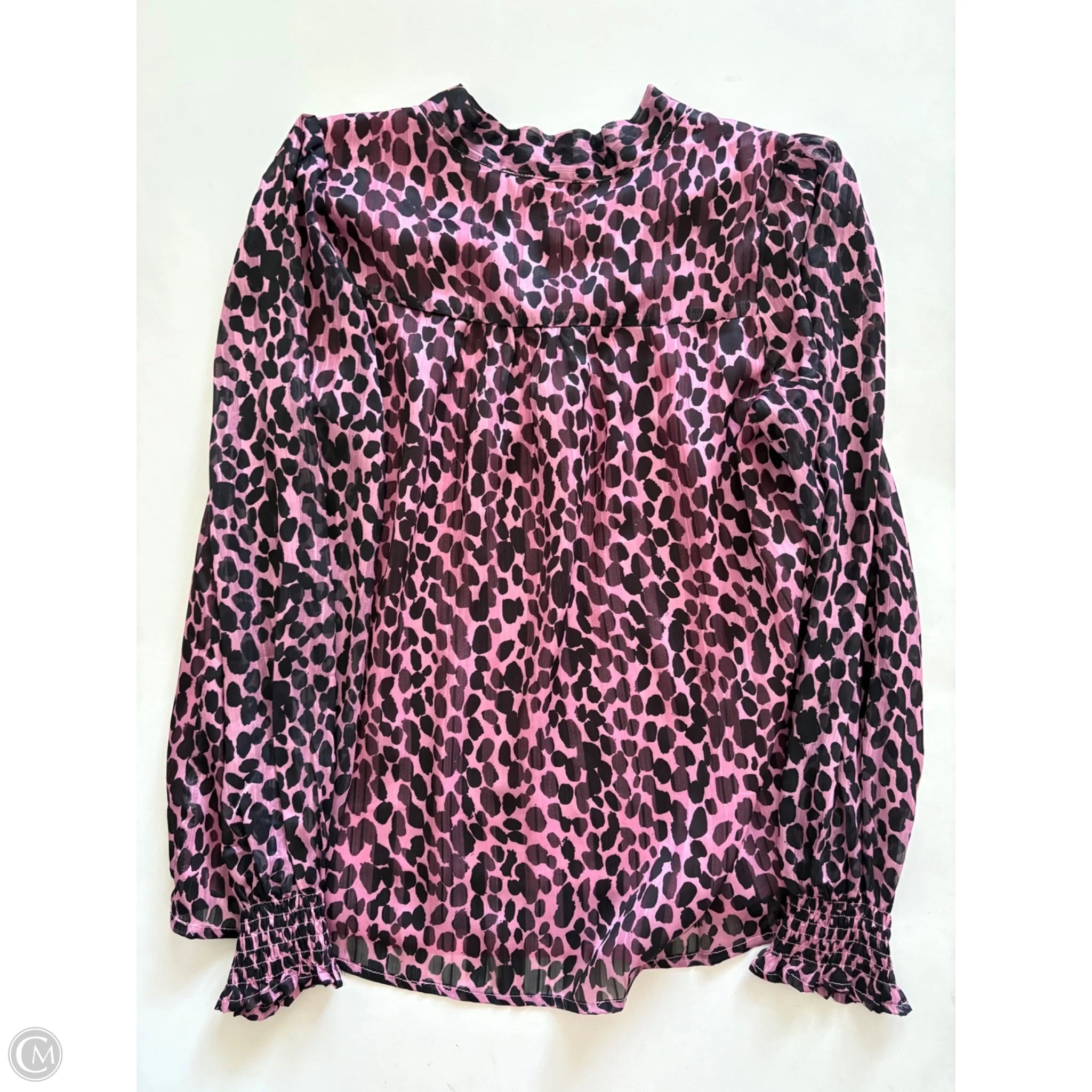 Blouse Long Sleeve By Jade In Animal Print, Size: M - Image 2