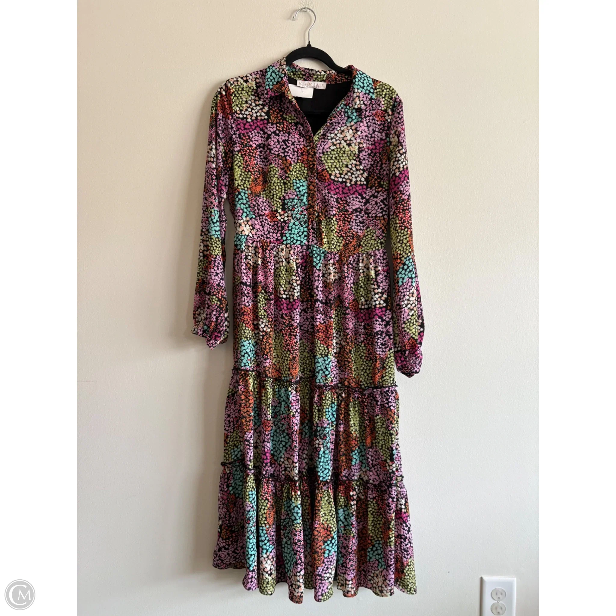 Dress Casual Maxi By Karlie In Floral Print, Size: M - Image 1