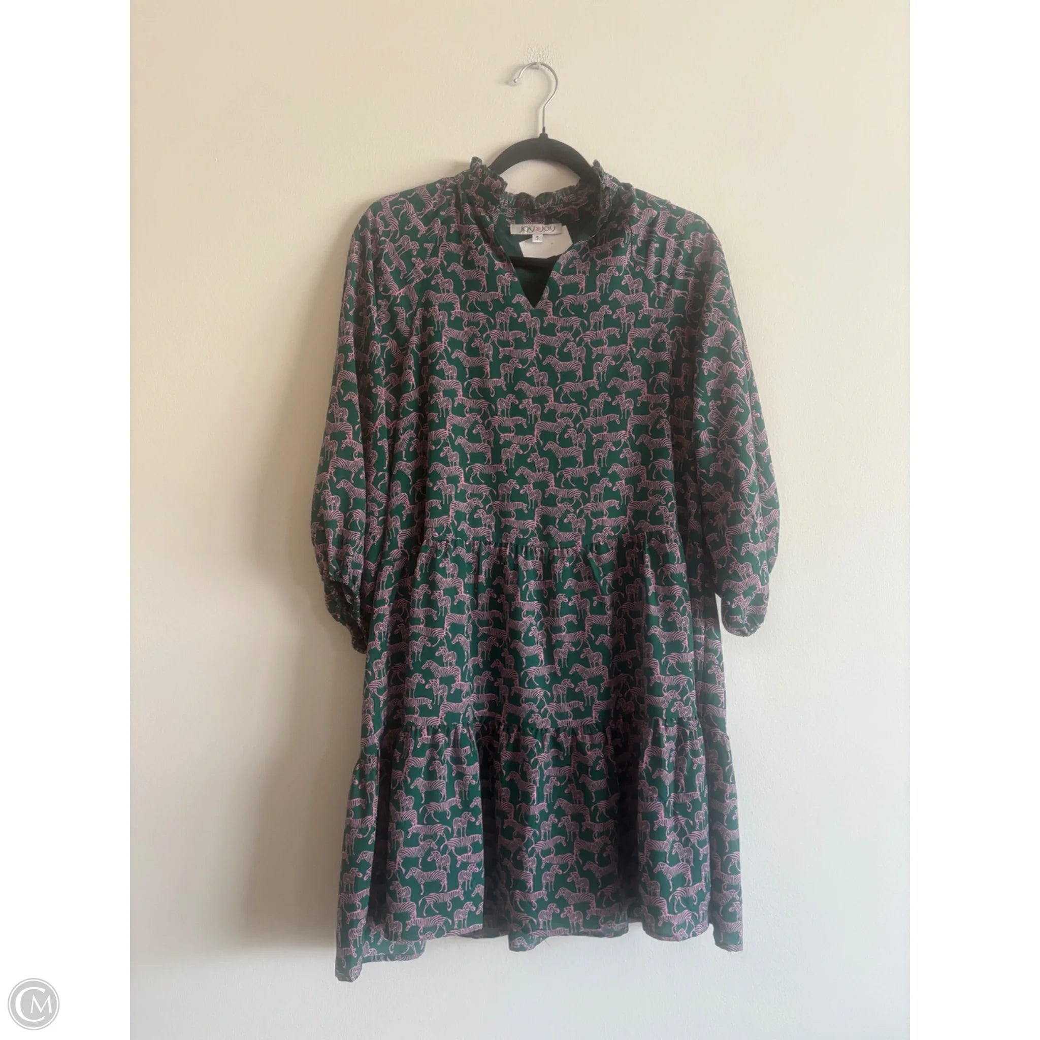 Dress Casual Midi By Joy Joy In Animal Print, Size: S - Image 1