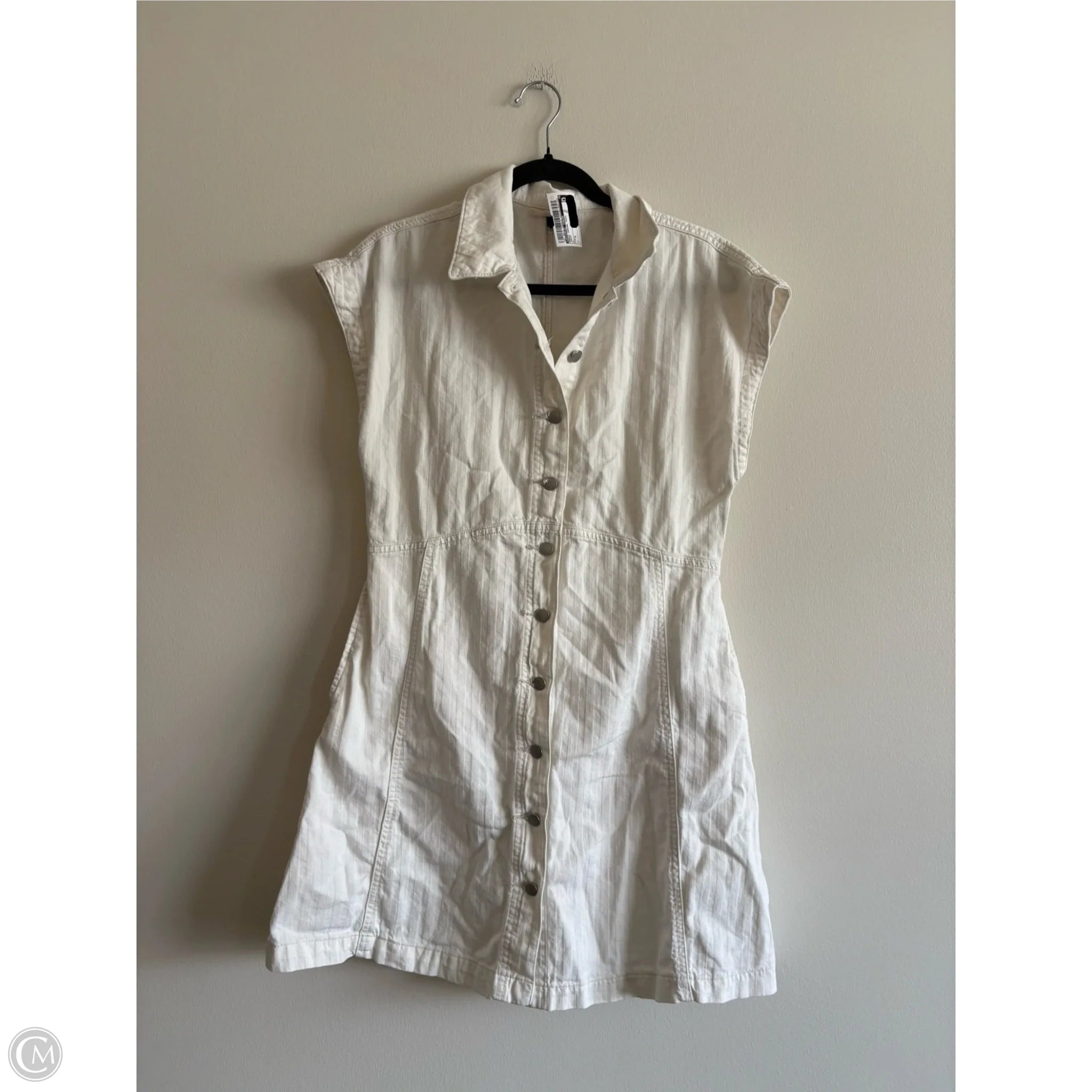 Dress Casual Midi By Universal Thread In Cream, Size: S - Image 1