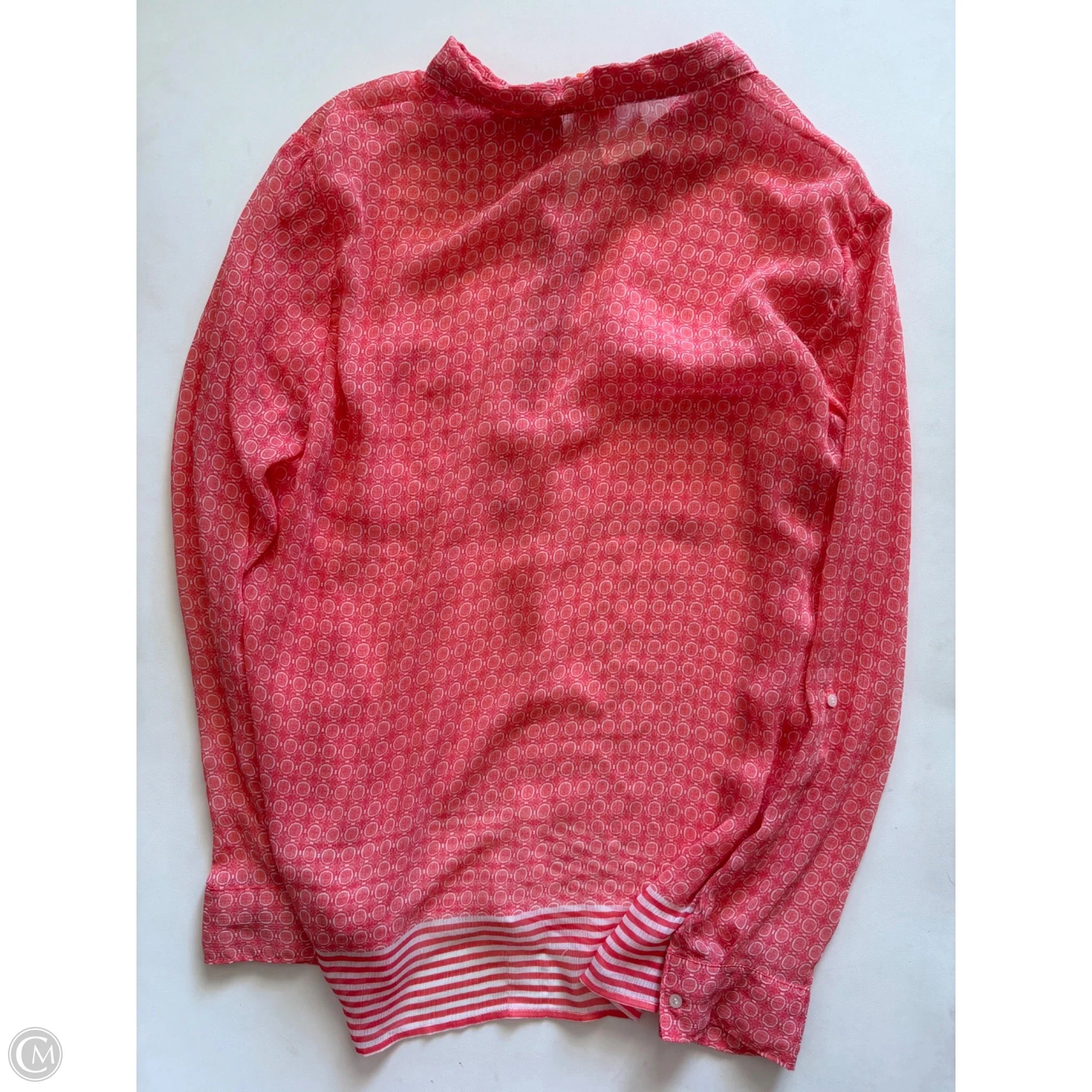 Blouse Long Sleeve By Joe Fresh In Orange, Size: Xl - Image 2