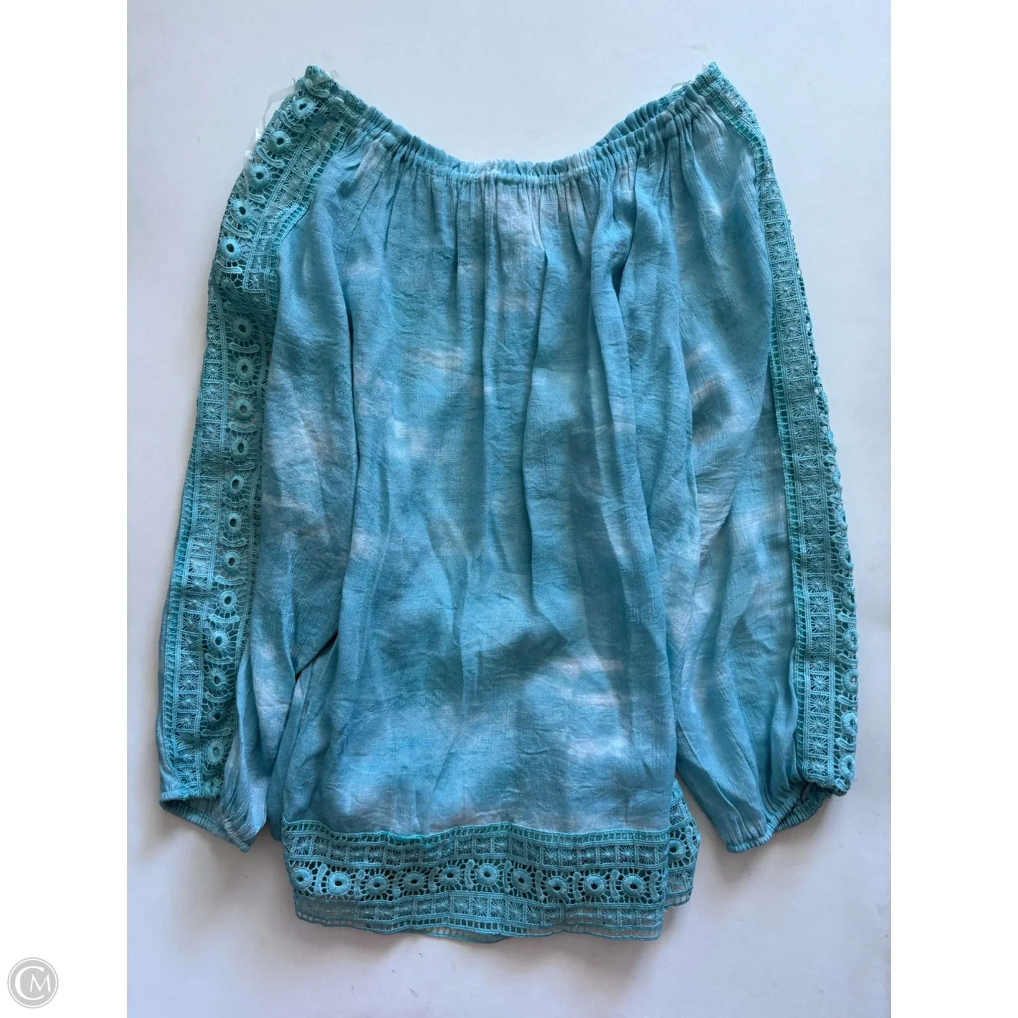 Top Long Sleeve By New Directions In Blue, Size: Xl - Image 1