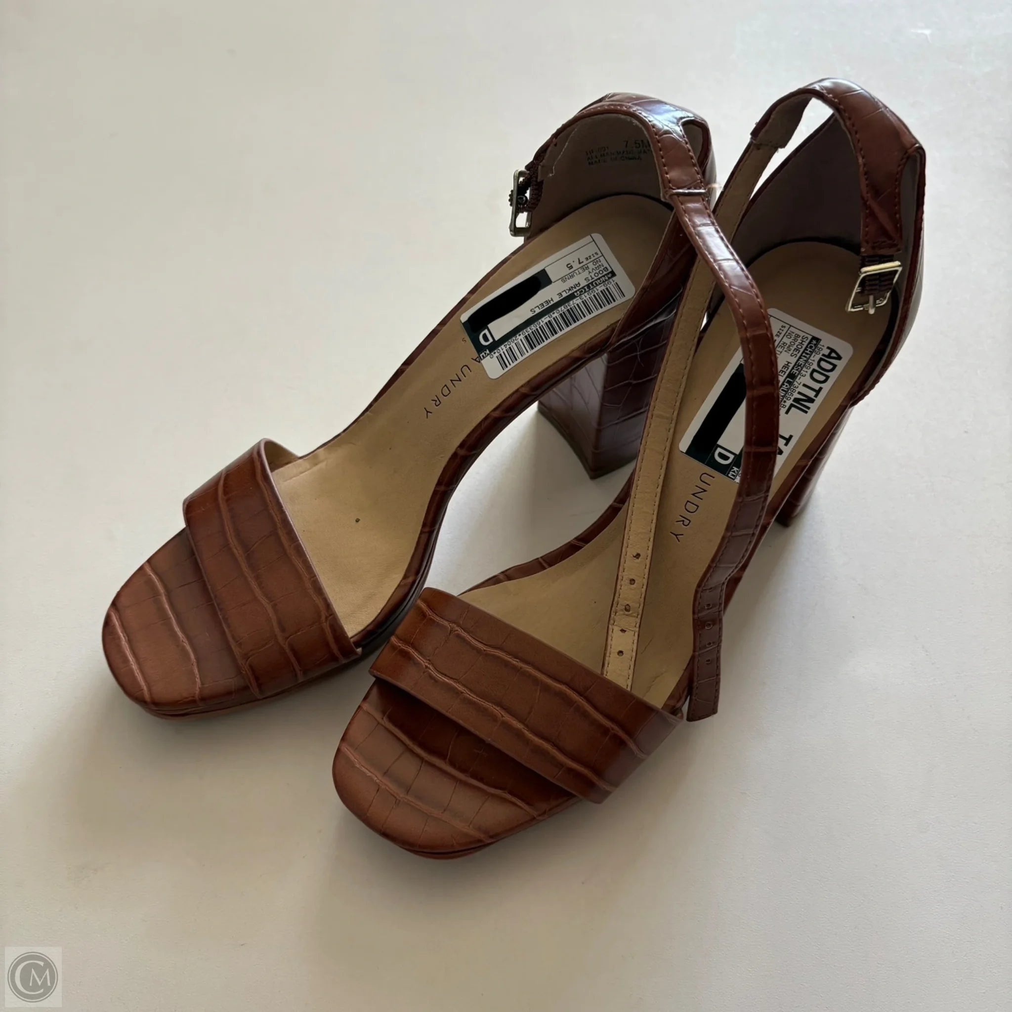 Shoes Heels Block By Chinese Laundry In Brown, Size: 7.5 - Image 1