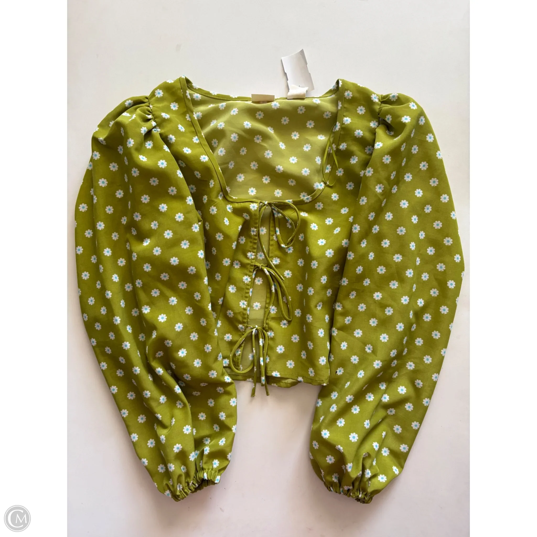 Top Long Sleeve By Levis In Green, Size: Xs - Image 1