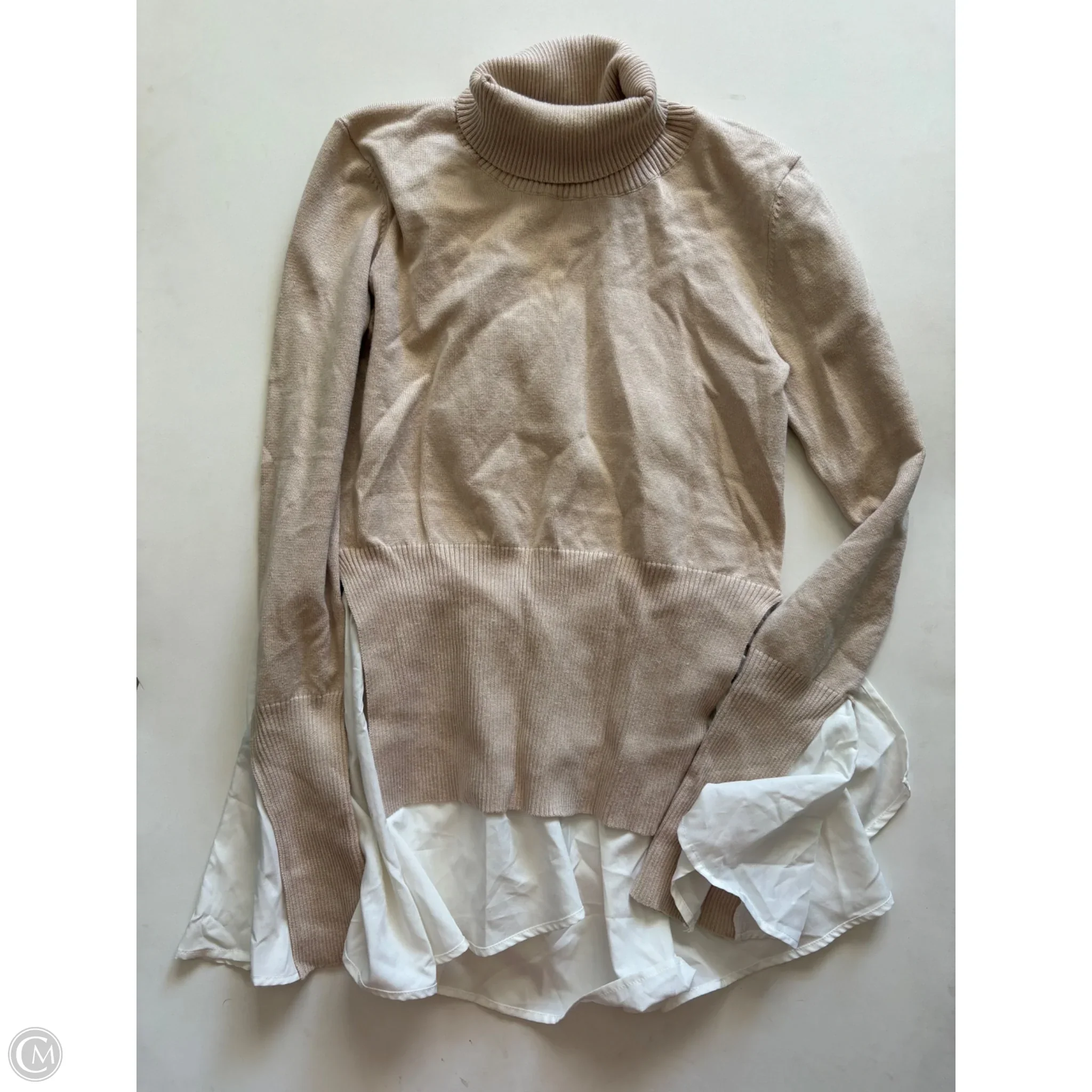 Sweater By English Factory In Tan, Size: S - Image 1