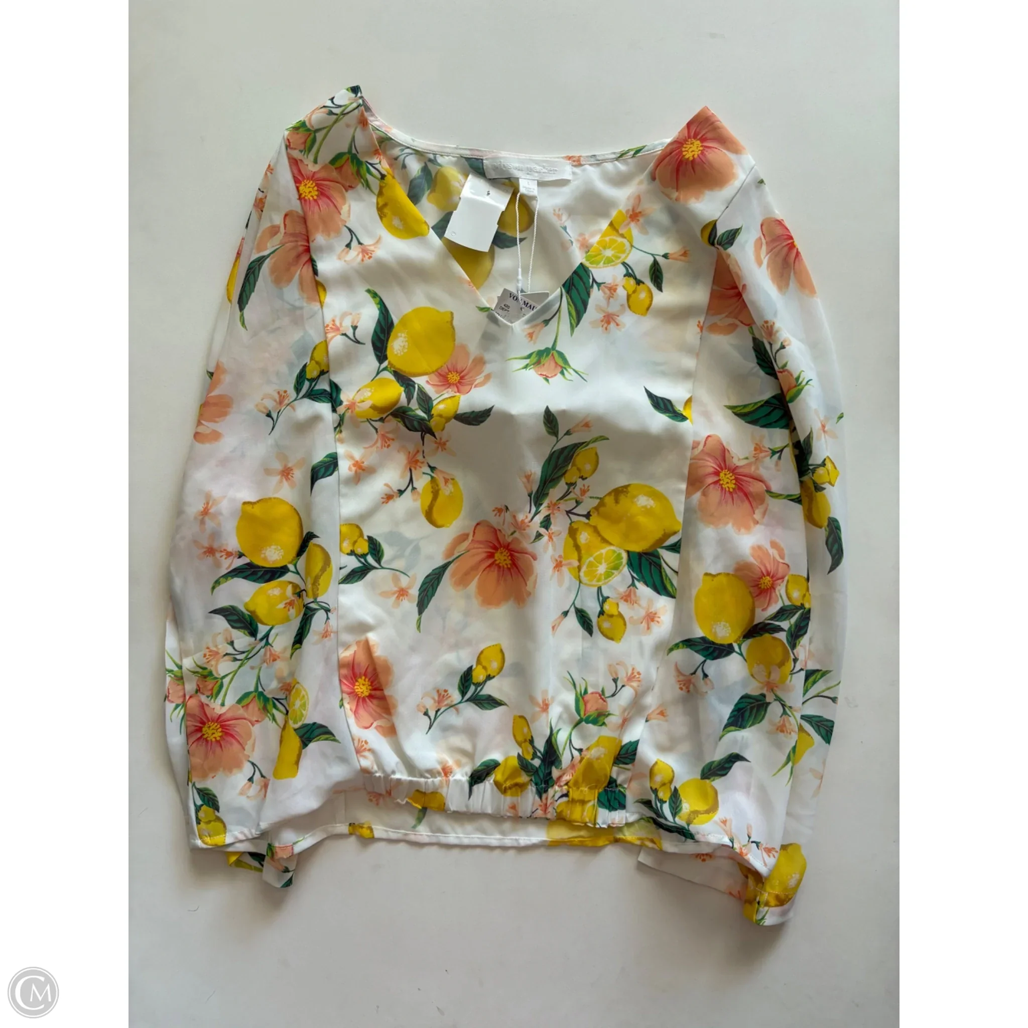 Blouse Long Sleeve By Adyson Parker In Floral Print, Size: L - Image 1