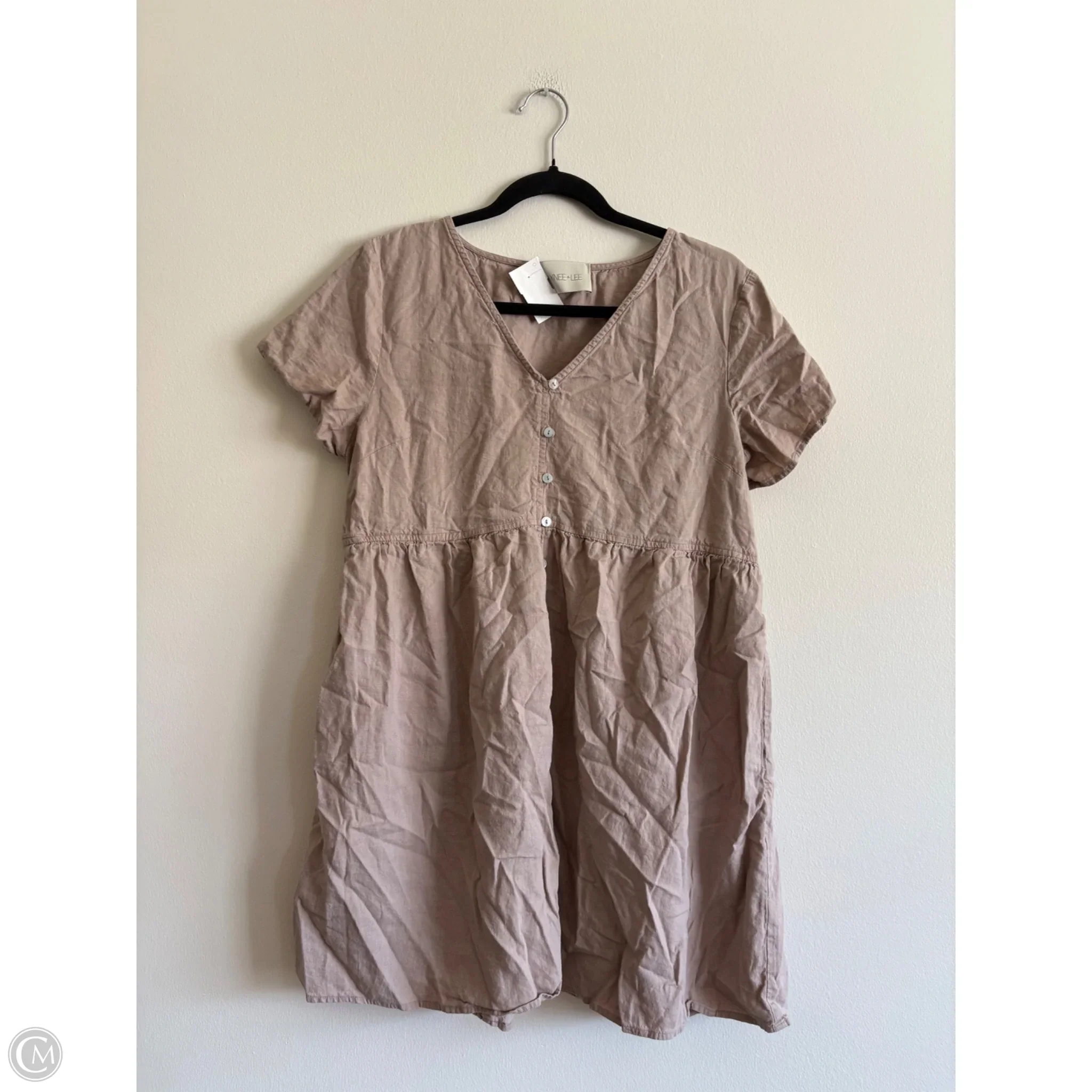 Dress Casual Short By Laynee & Lee In Tan, Size: M - Image 1