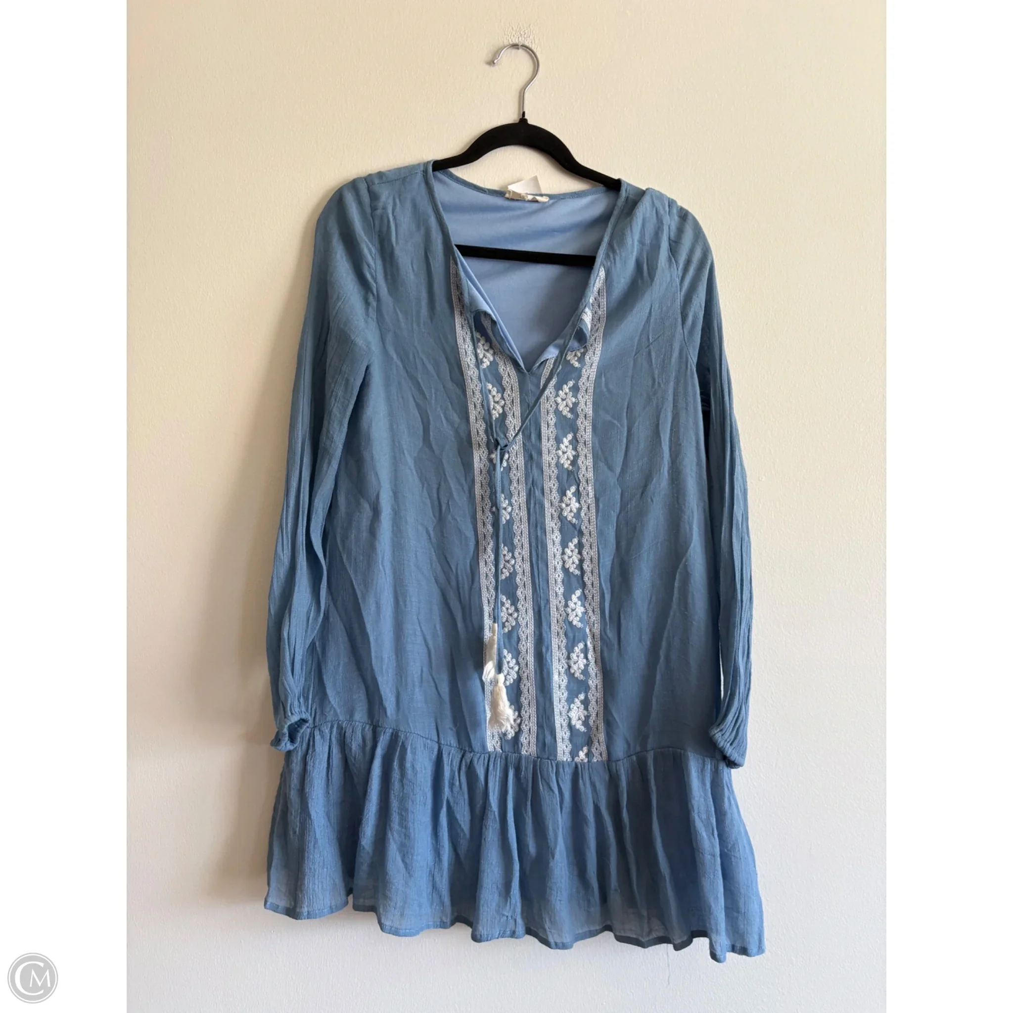Dress Casual Midi By Entro In Blue, Size: S - Image 1