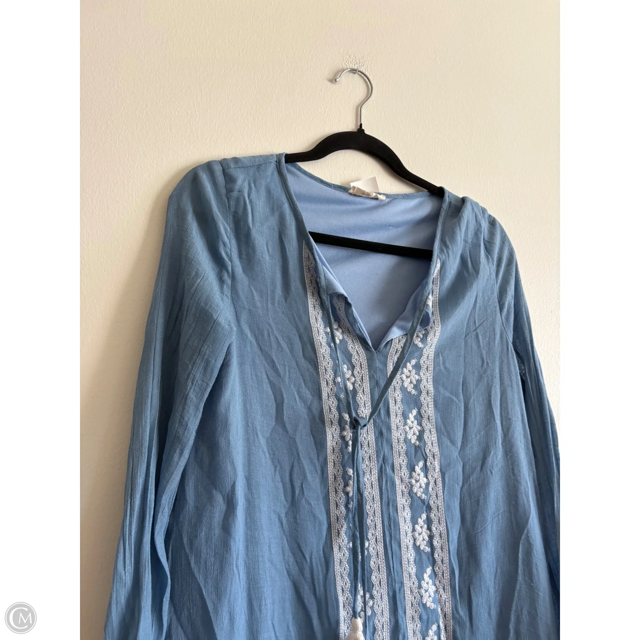 Dress Casual Midi By Entro In Blue, Size: S - Image 3