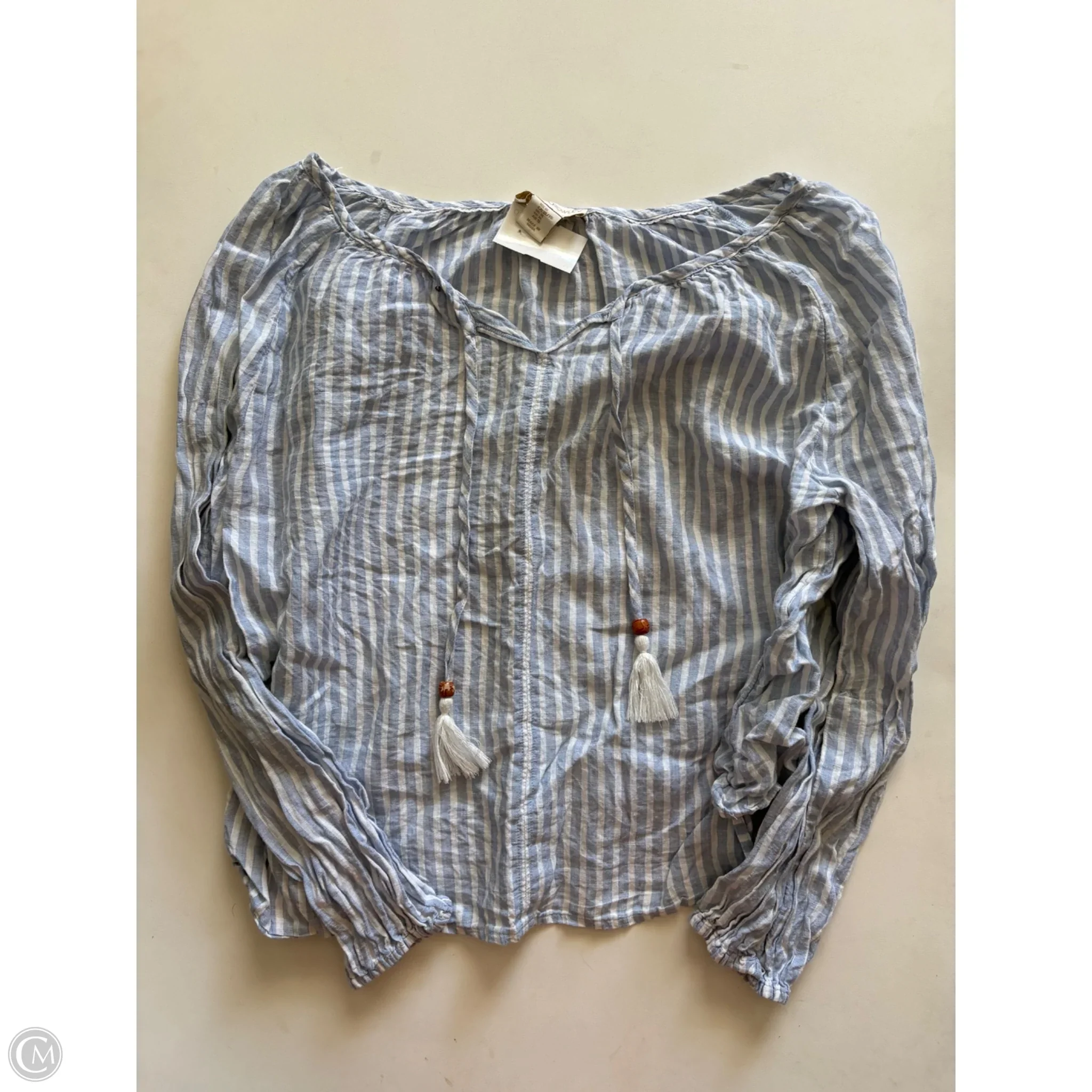 Top Long Sleeve By Cynthia Rowley In Striped Pattern, Size: Xl - Image 1
