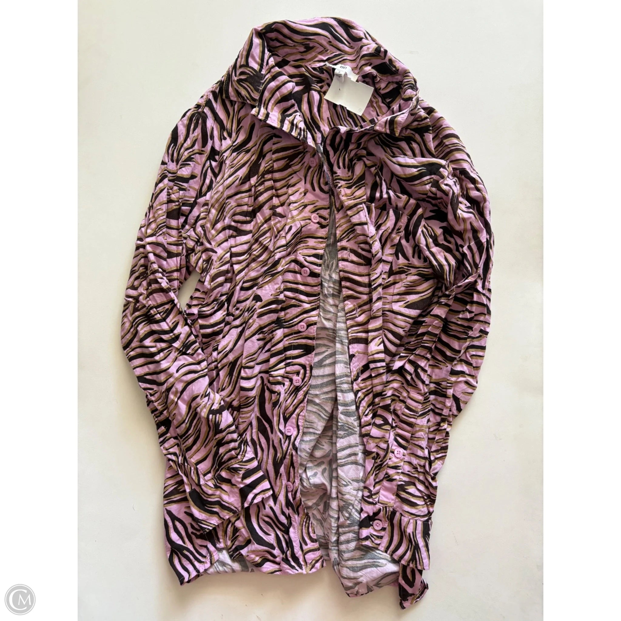 Top Long Sleeve By Bp In Pink, Size: S - Image 1