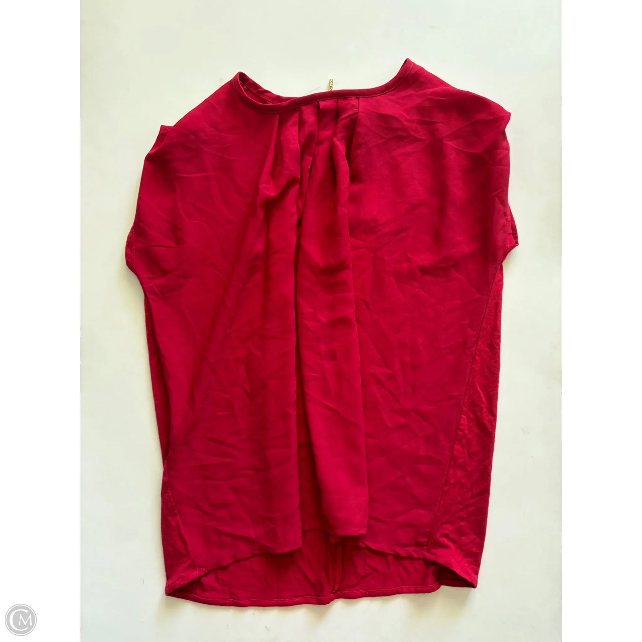 Blouse Short Sleeve By Bcbgmaxazria In Red, Size: Xs - Image 1