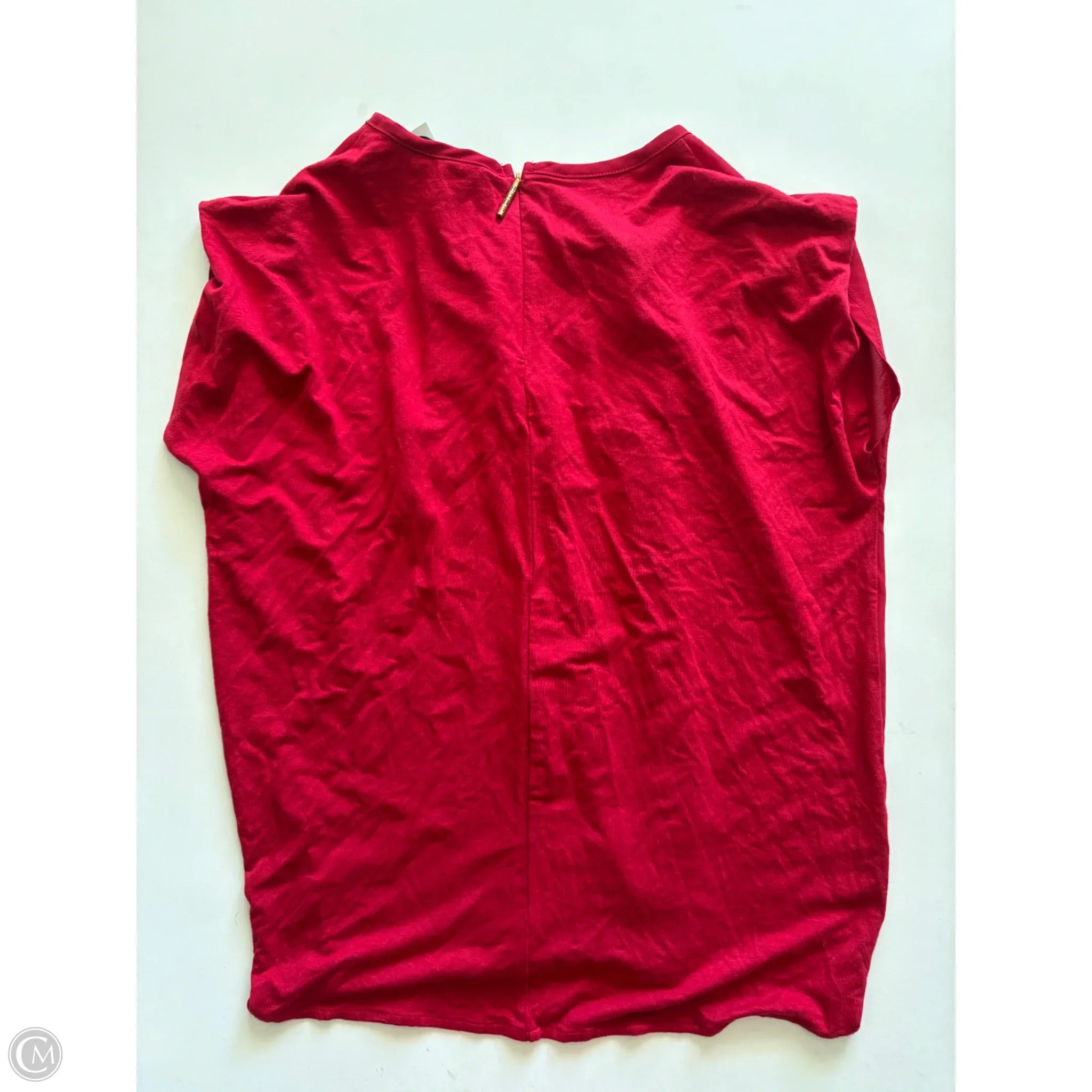 Blouse Short Sleeve By Bcbgmaxazria In Red, Size: Xs - Image 2
