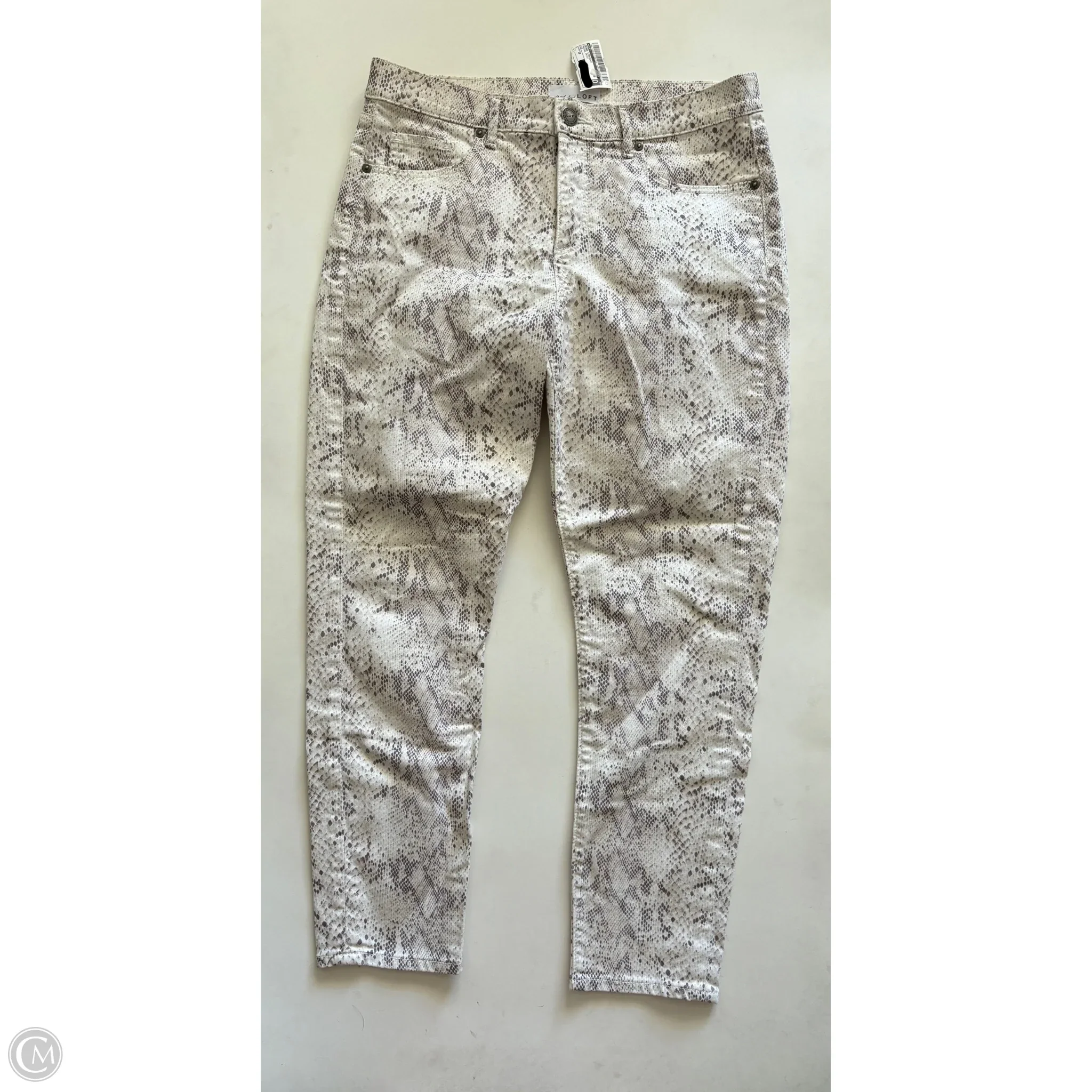 Jeans Straight By Loft In Animal Print, Size: 10 - Image 1