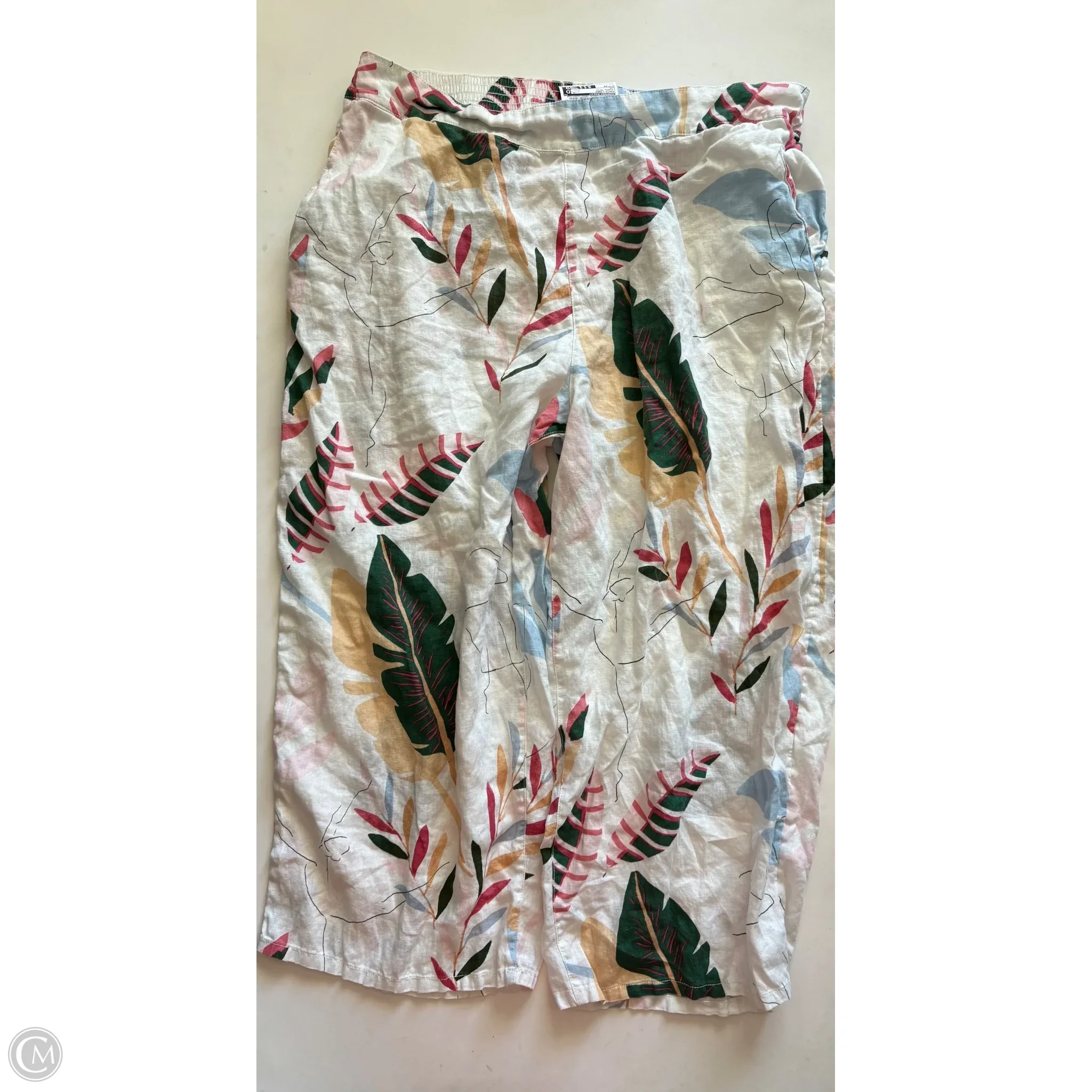 Pants Linen By Cynthia Rowley In Floral Print, Size: 2x - Image 1