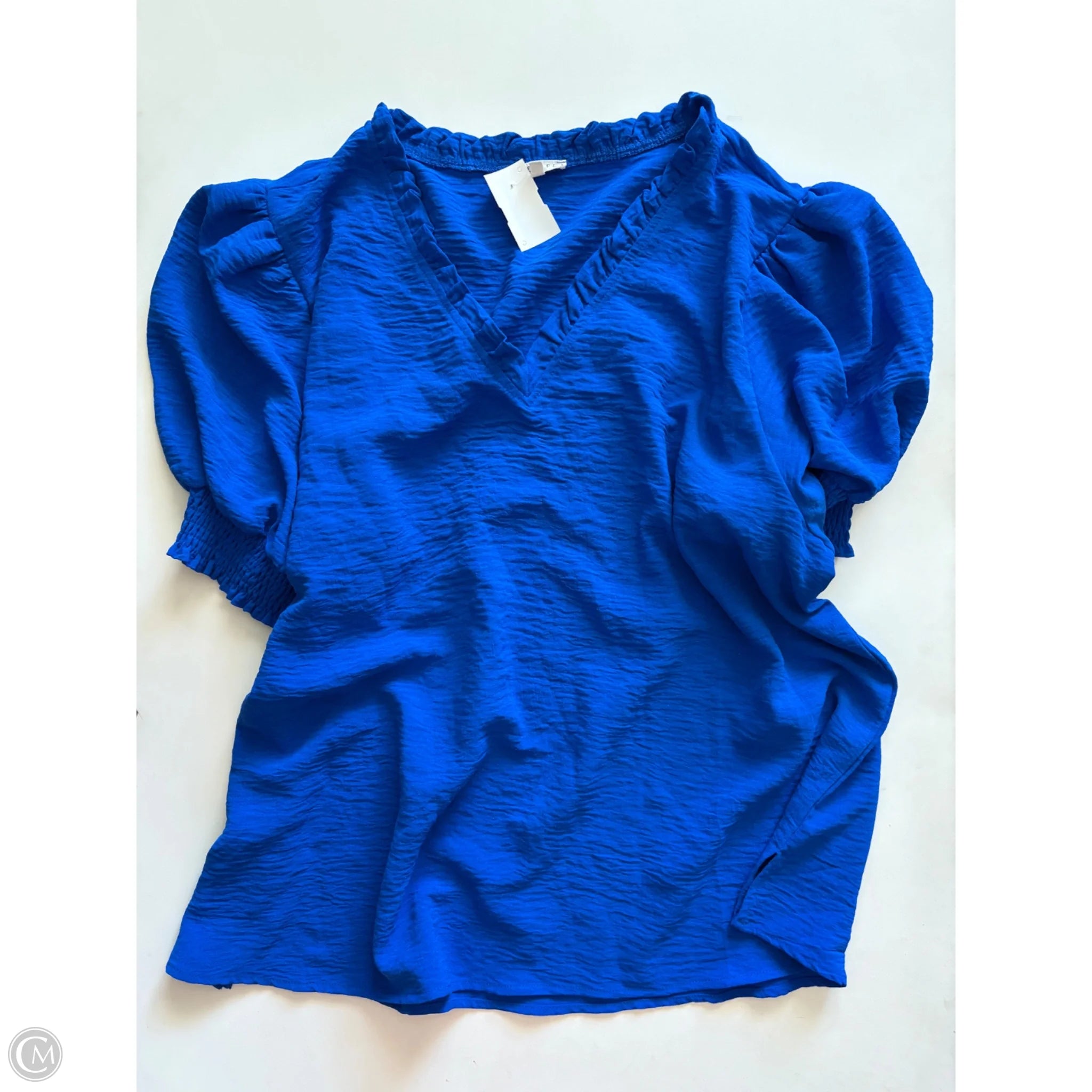 Top Short Sleeve By Jodifl In Blue, Size: 1x - Image 1