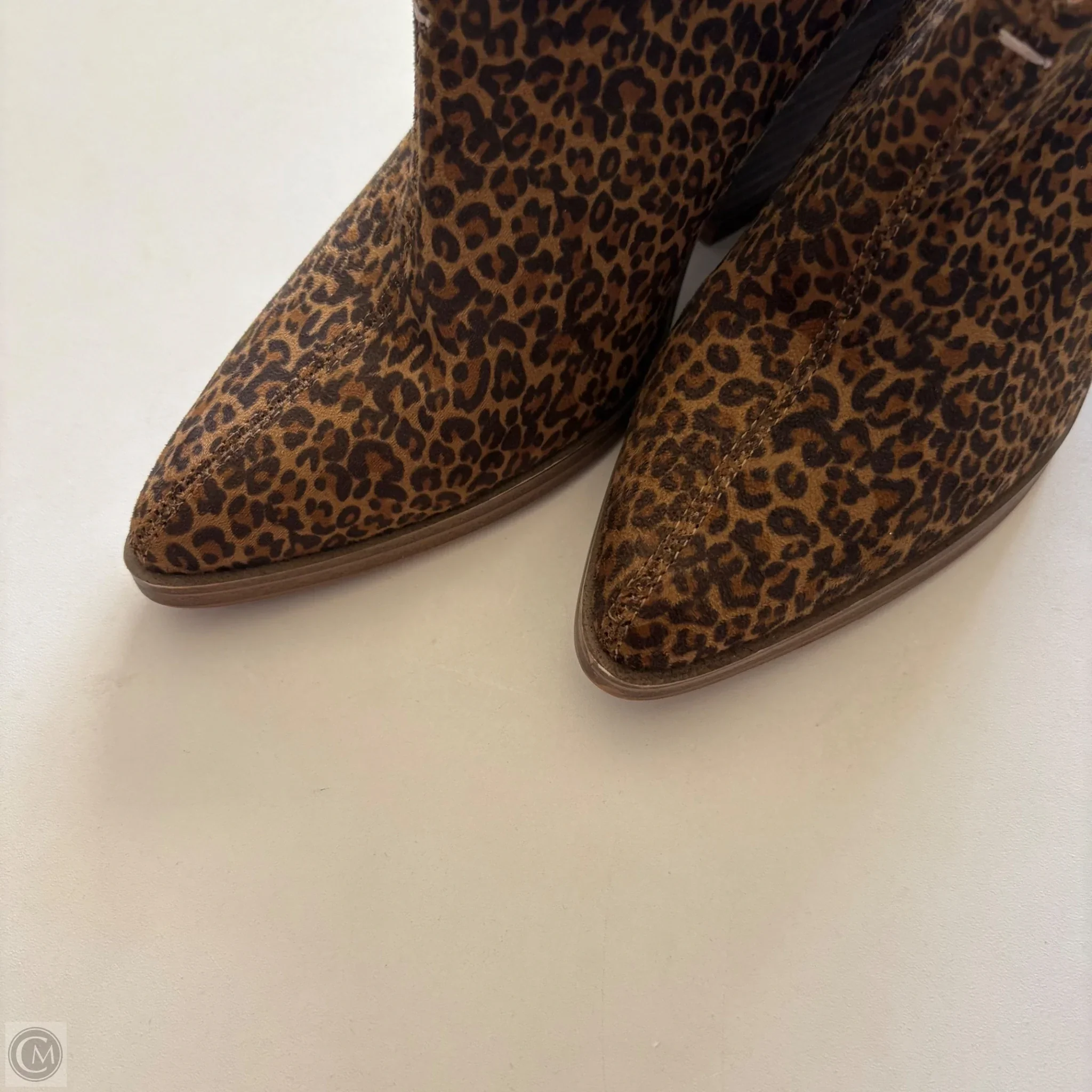 Boots Ankle Heels By Cato In Animal Print, Size: 7 - Image 3