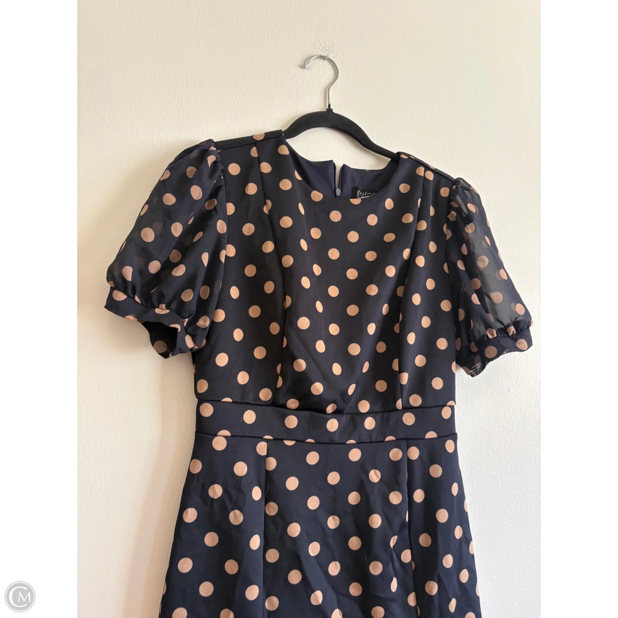 Dress Casual Midi By Enfocus In Polkadot Pattern, Size: 6 - Image 3