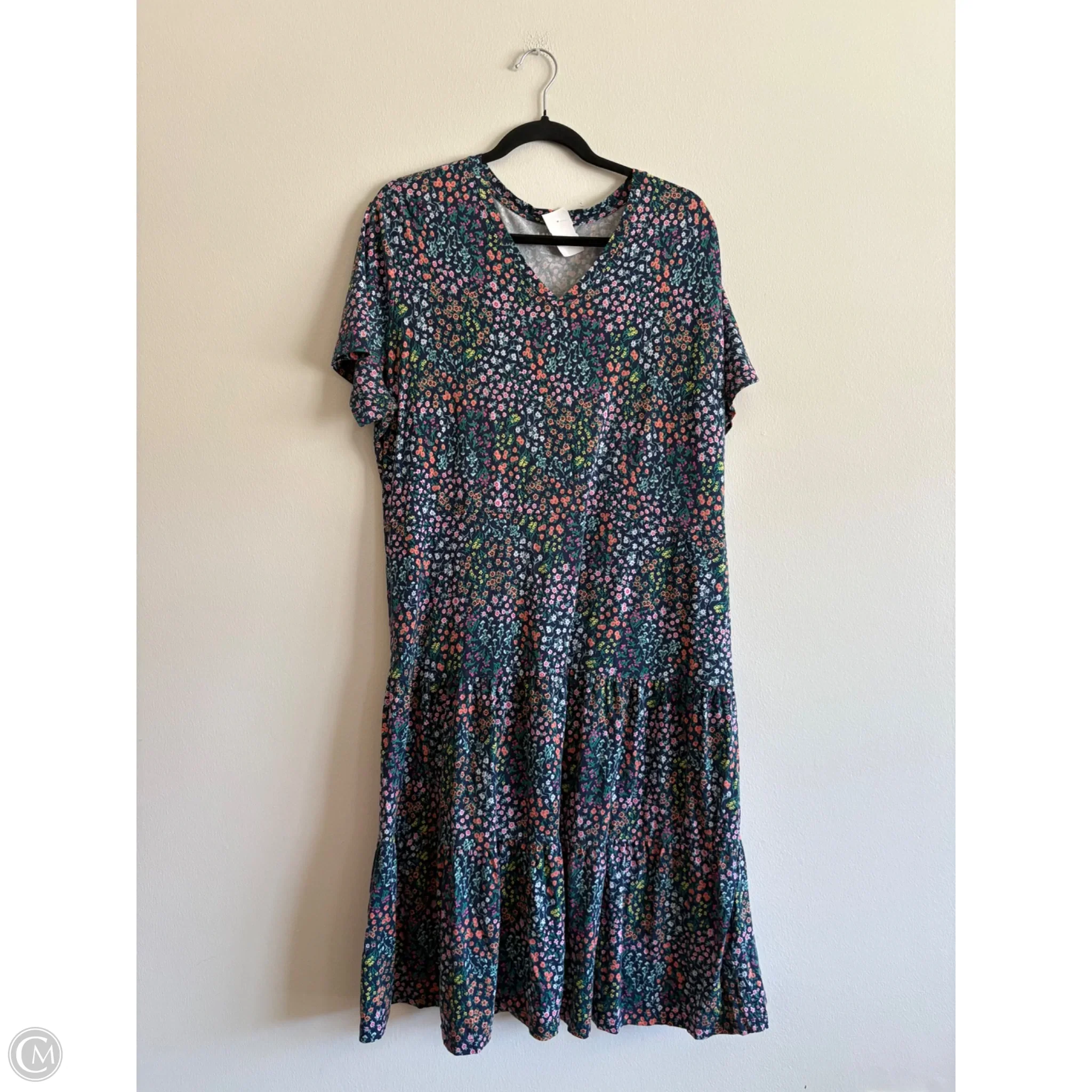 Dress Casual Maxi By Lands End In Floral Print, Size: Xl - Image 1