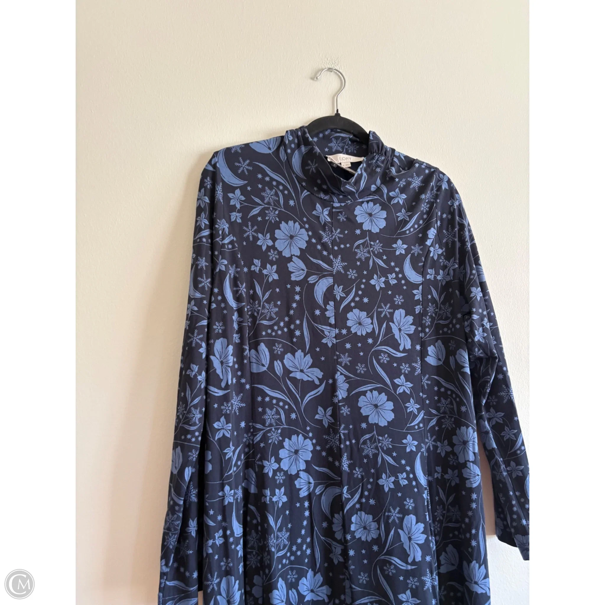 Dress Casual Maxi By Loft In Blue, Size: Xl - Image 3