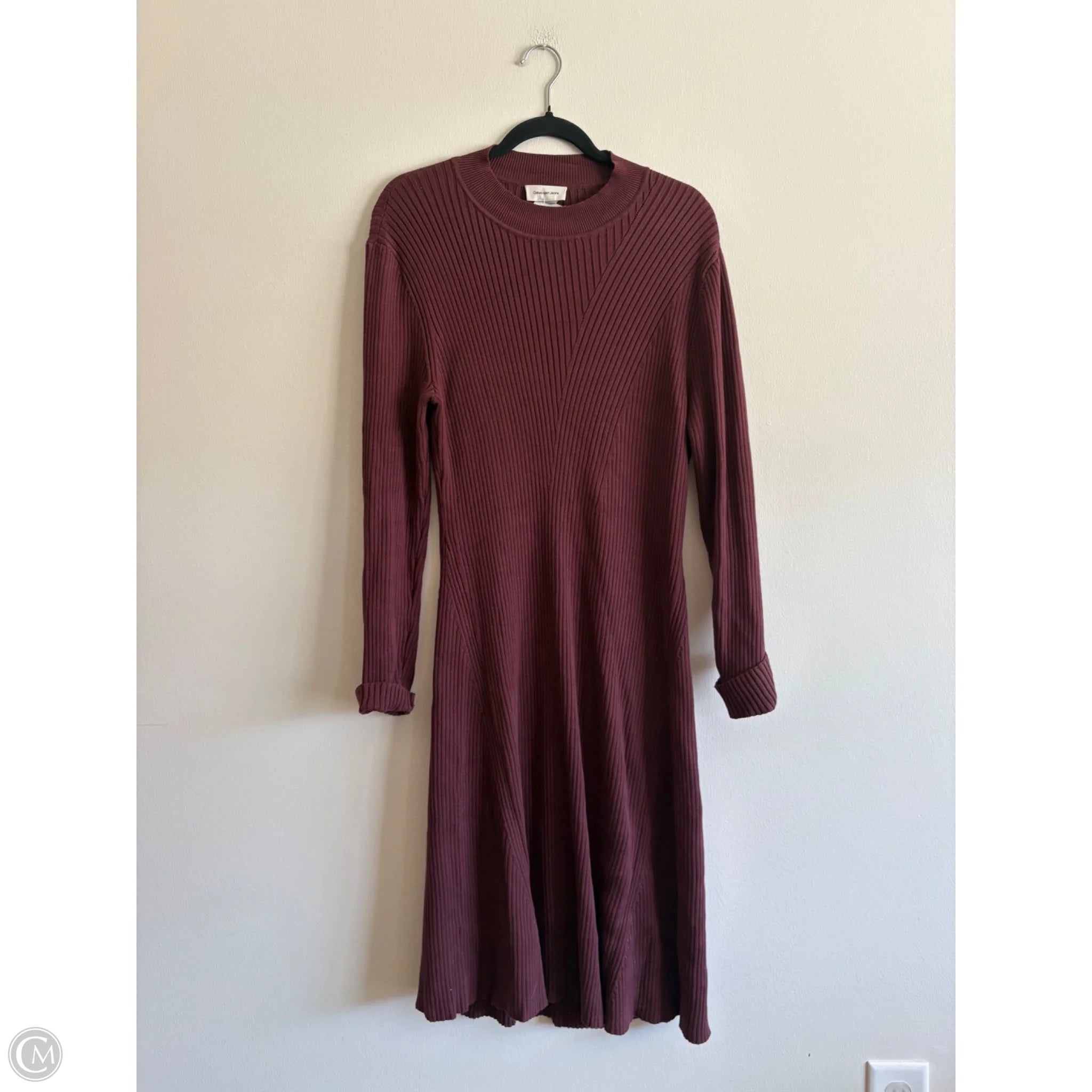 Dress Casual Maxi By Calvin Klein In Brown, Size: Xl - Image 1