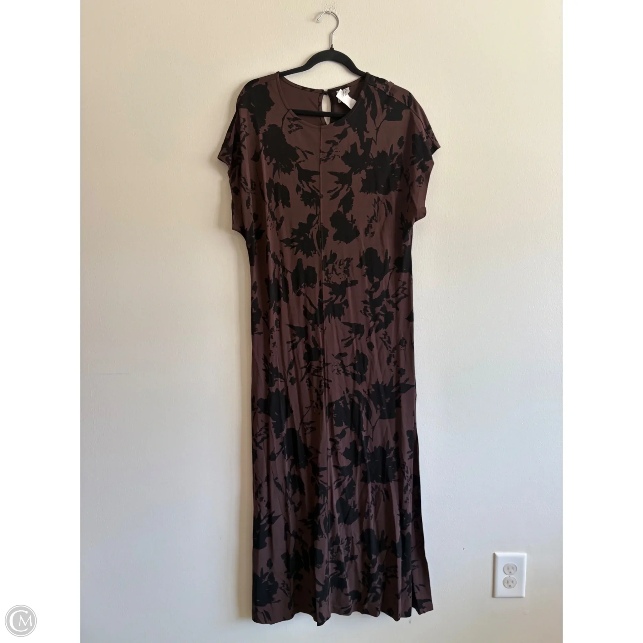 Dress Casual Maxi By Nordstrom In Brown, Size: Xl - Image 1