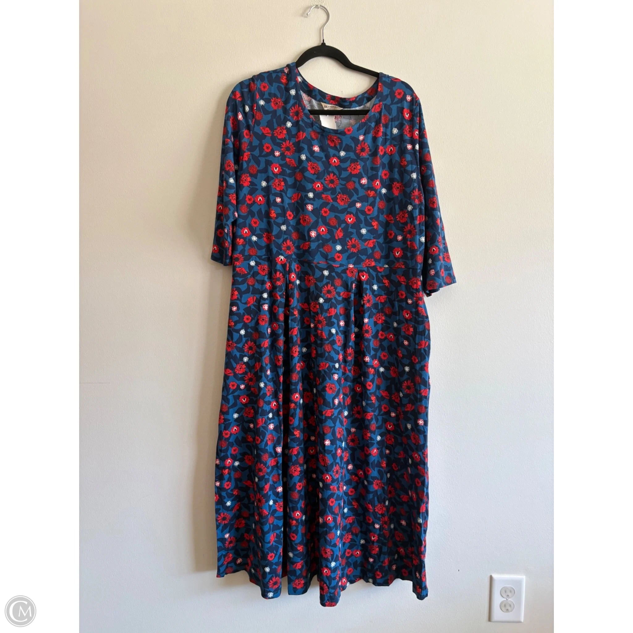 Dress Casual Maxi By Sea Salt In Floral Print, Size: 16 - Image 1