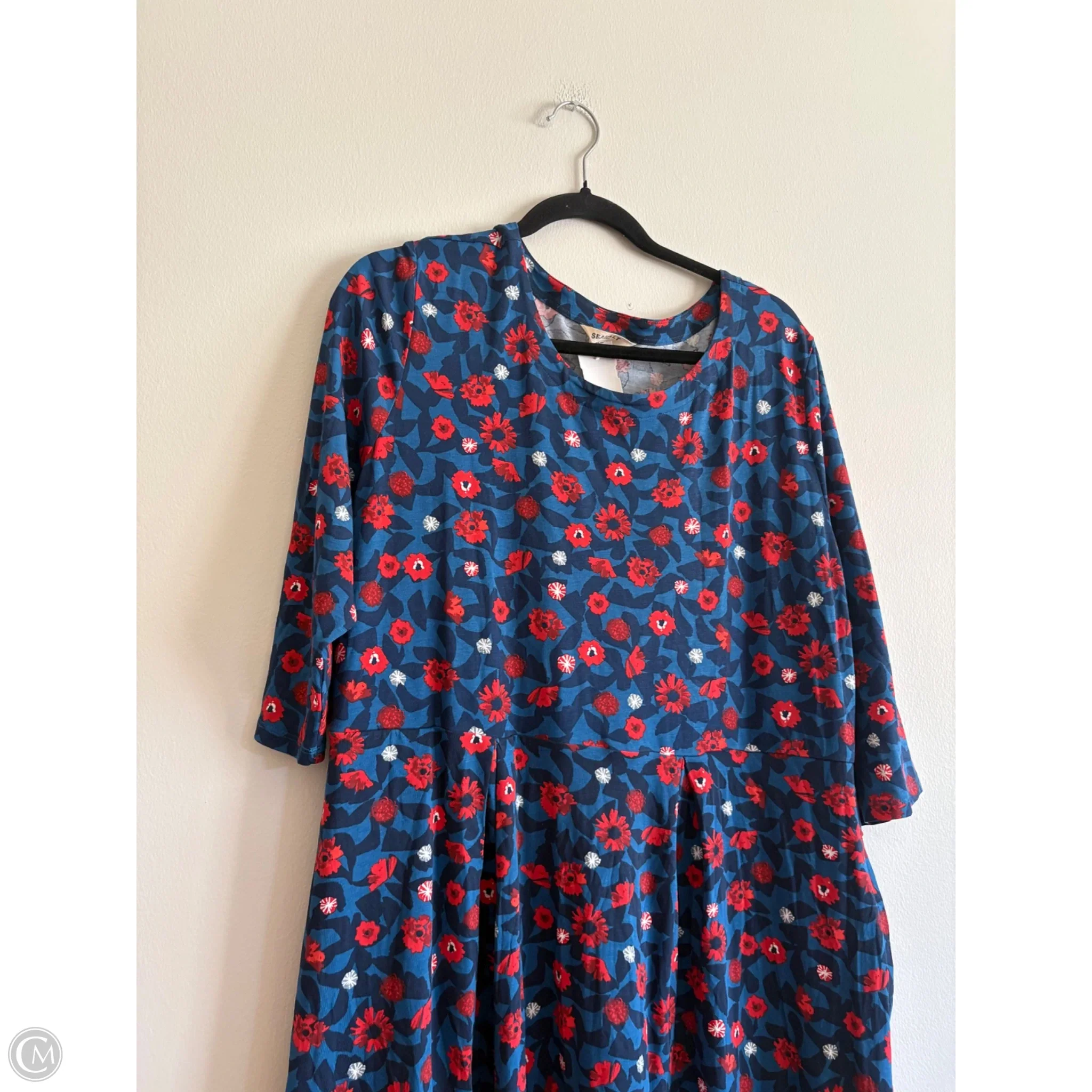 Dress Casual Maxi By Sea Salt In Floral Print, Size: 16 - Image 3