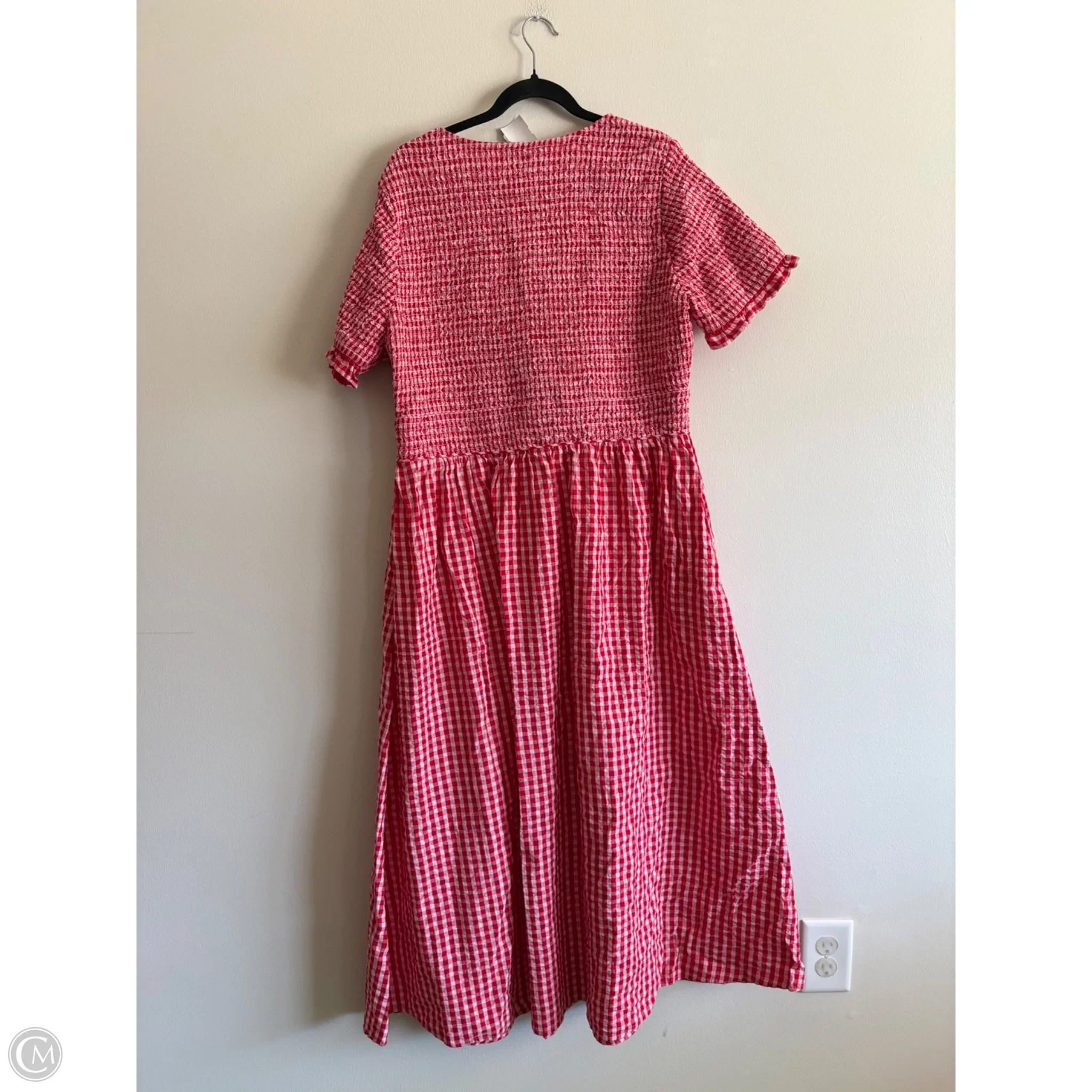 Dress Casual Midi By No Bodies Child In Checkered Pattern, Size: 14 - Image 2