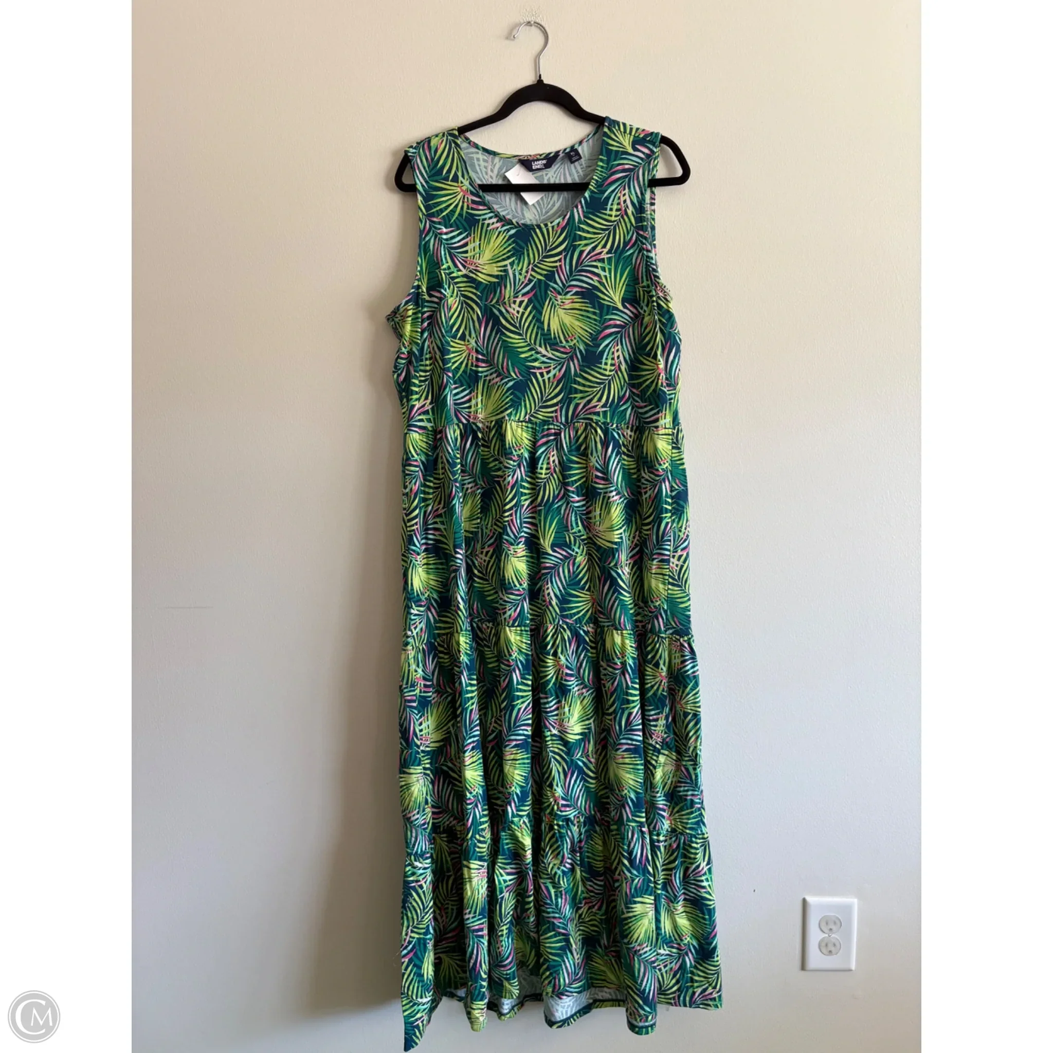 Dress Casual Maxi By Lands End In Multi-colored, Size: 18 - Image 1