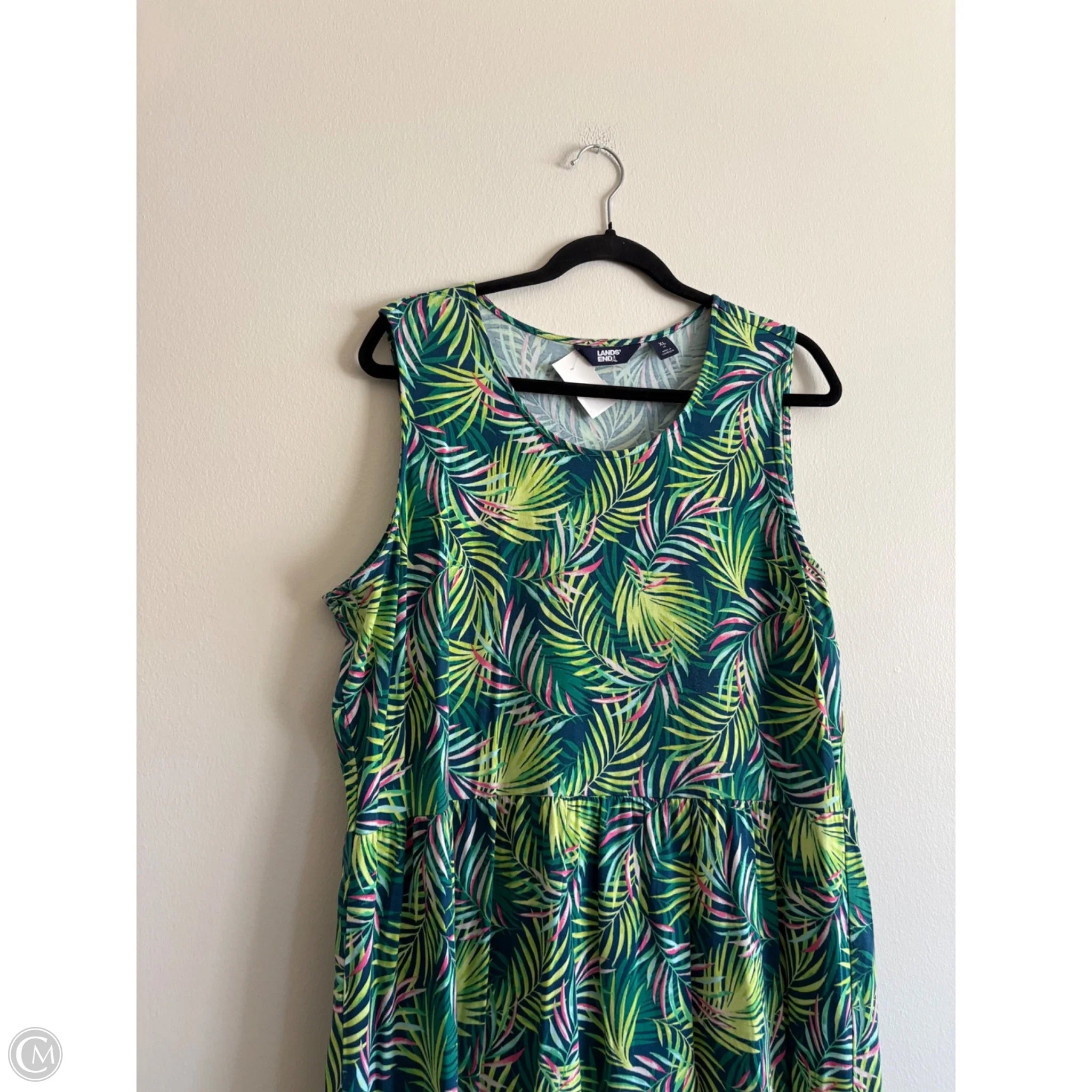 Dress Casual Maxi By Lands End In Multi-colored, Size: 18 - Image 3