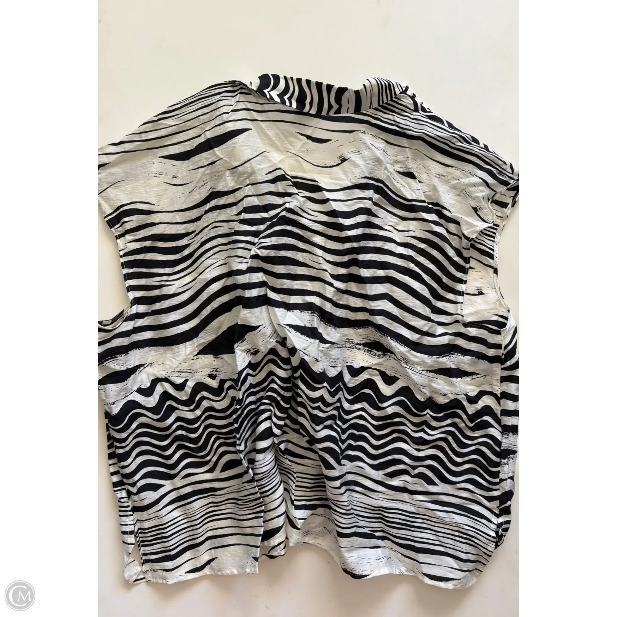 Top Sleeveless By Worthington In Black & White, Size: 3x - Image 2