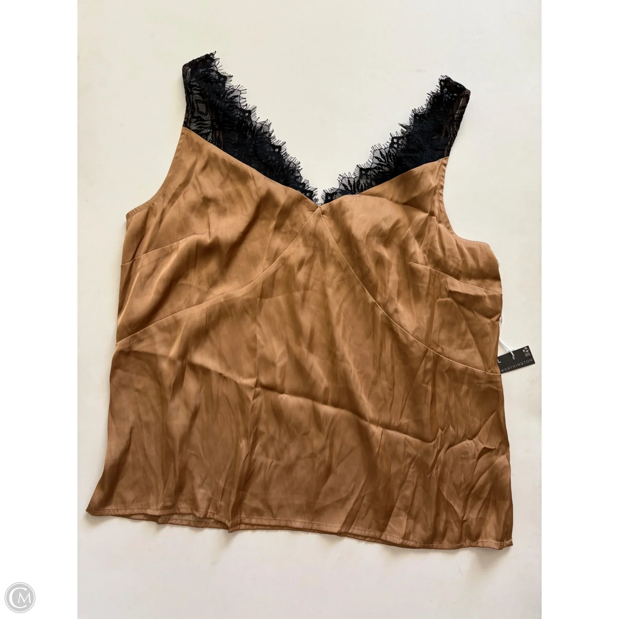 Tank Top By Worthington In Brown, Size: L - Image 1