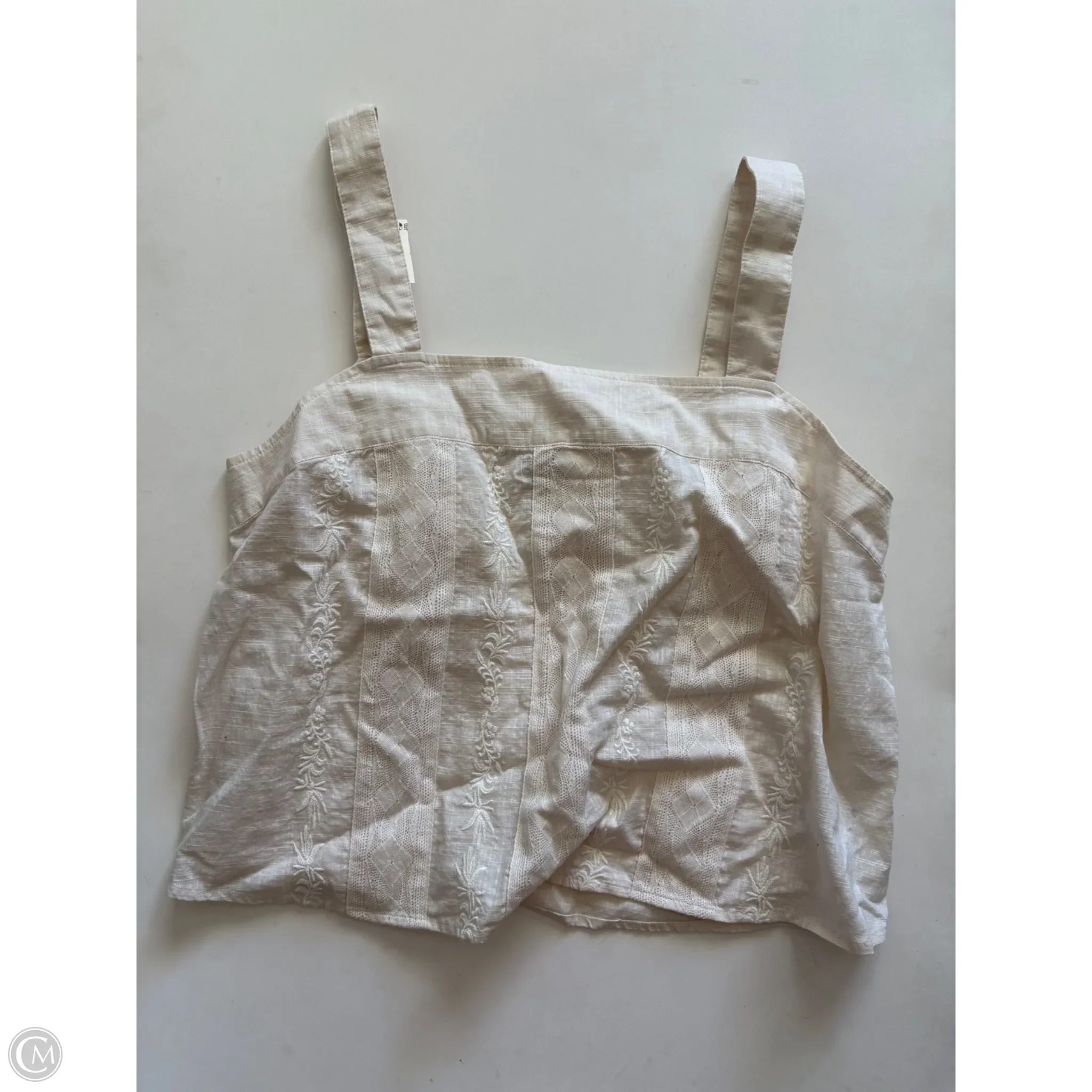 Tank Top By Anna In Cream, Size: M - Image 1
