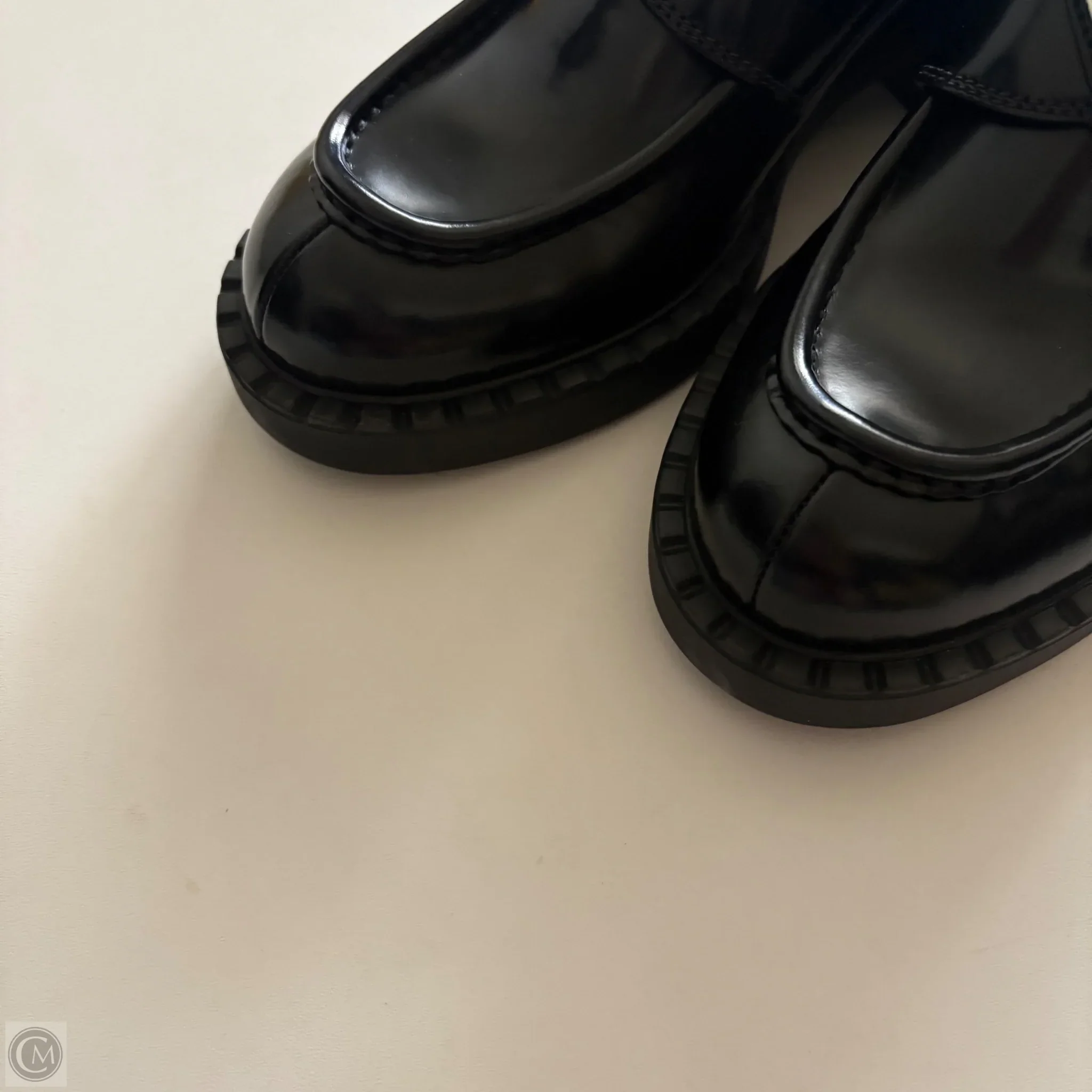 Shoes Luxury Designer By Prada In Black, Size: 7.5 - Image 2