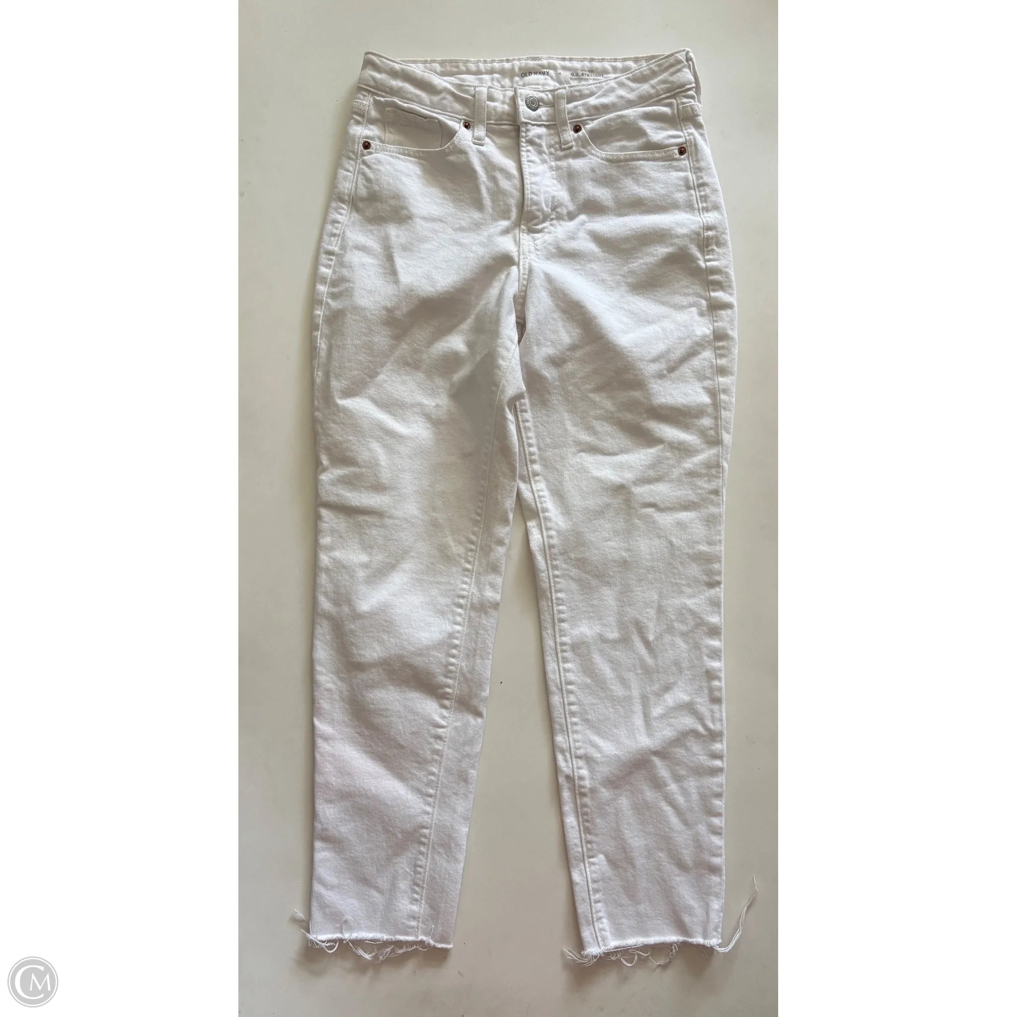 Jeans Straight By Old Navy In White, Size: 4 - Image 1