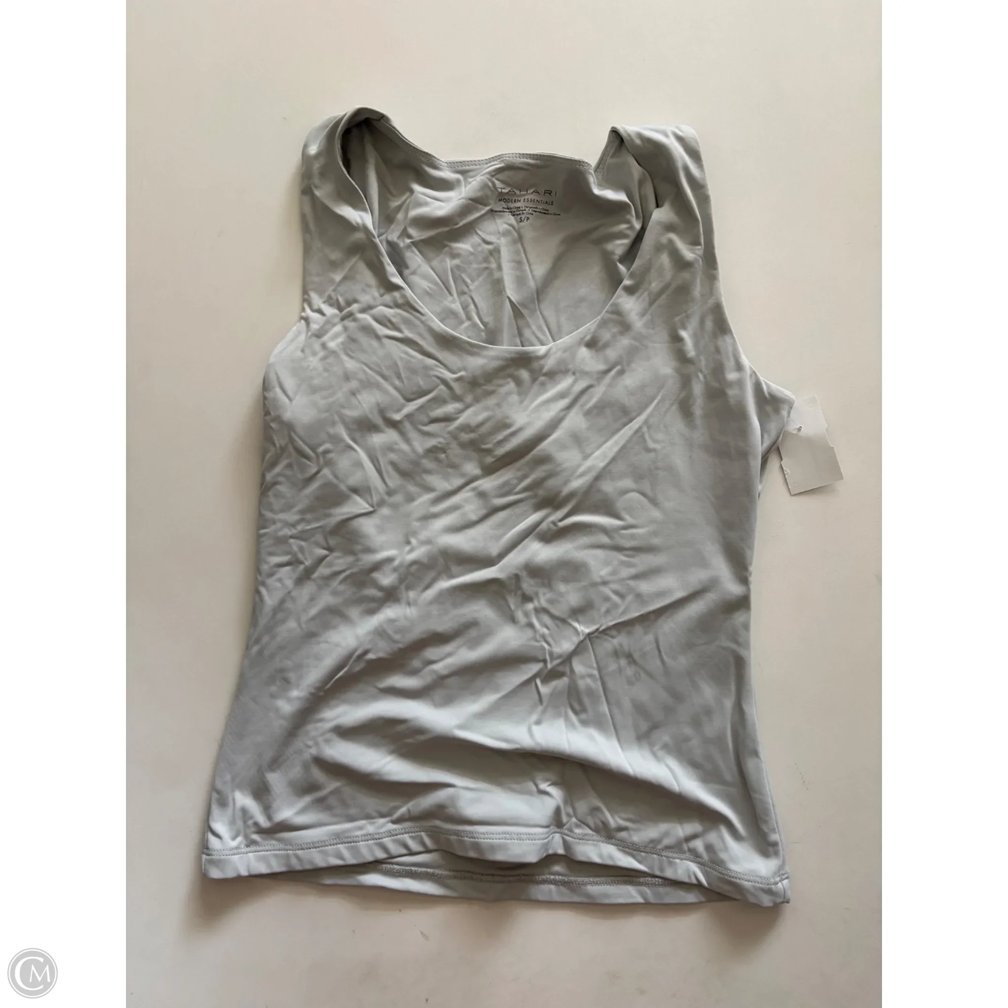 Tank Top By Tahari In Grey, Size: S - Image 1