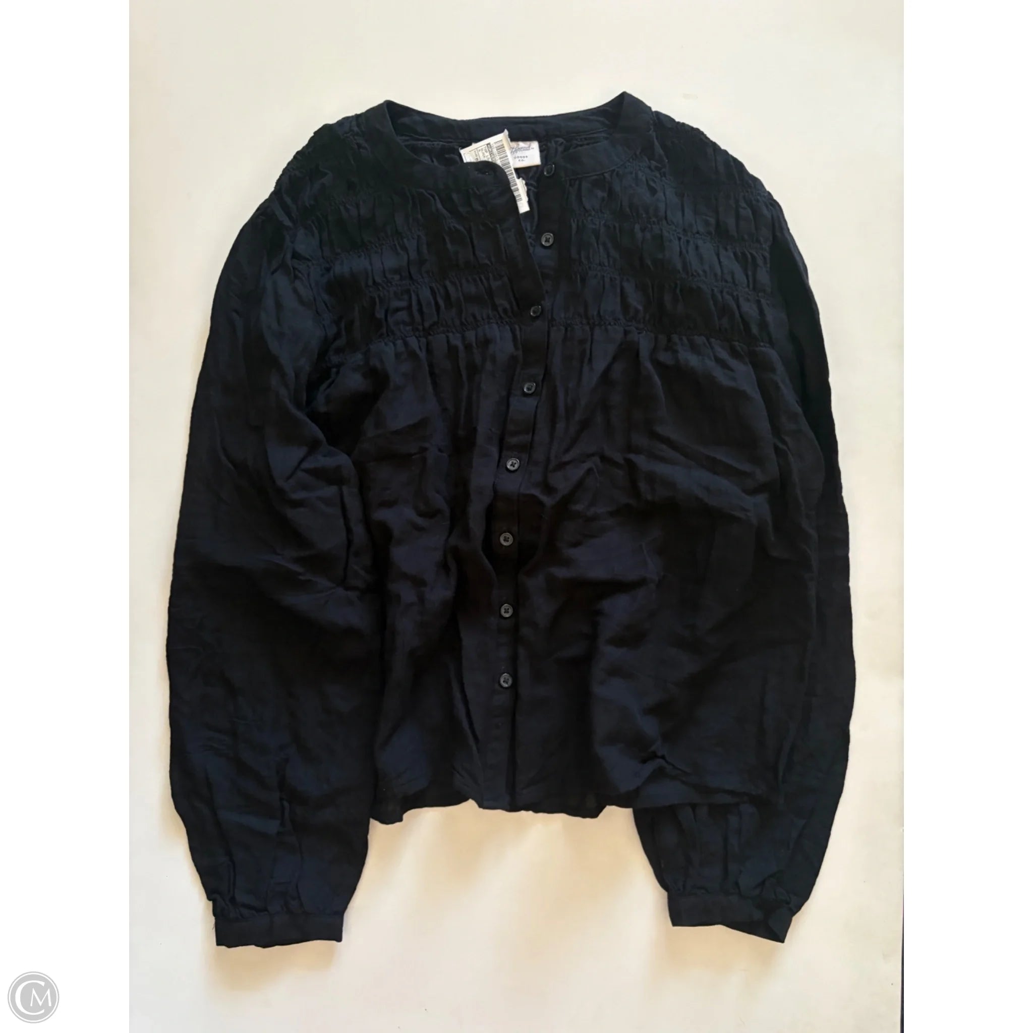 Top Long Sleeve By Universal Thread In Black, Size: M - Image 1